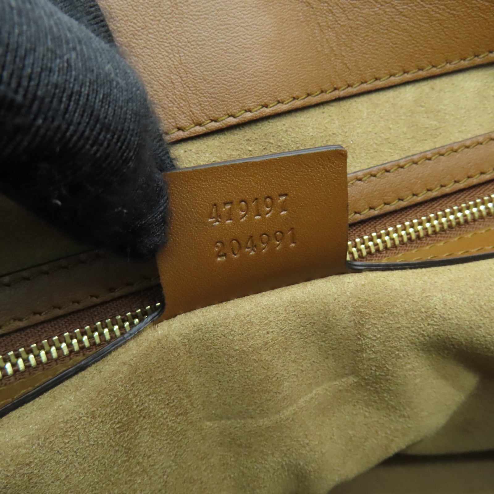 GUCCI 塗層帆布Shoulder Bag金扣鏈帶肩背袋啡色