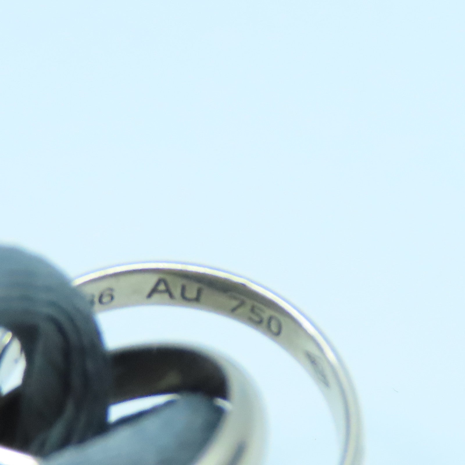 CARTIER 18K白金Trinity手鏈灰色銀色