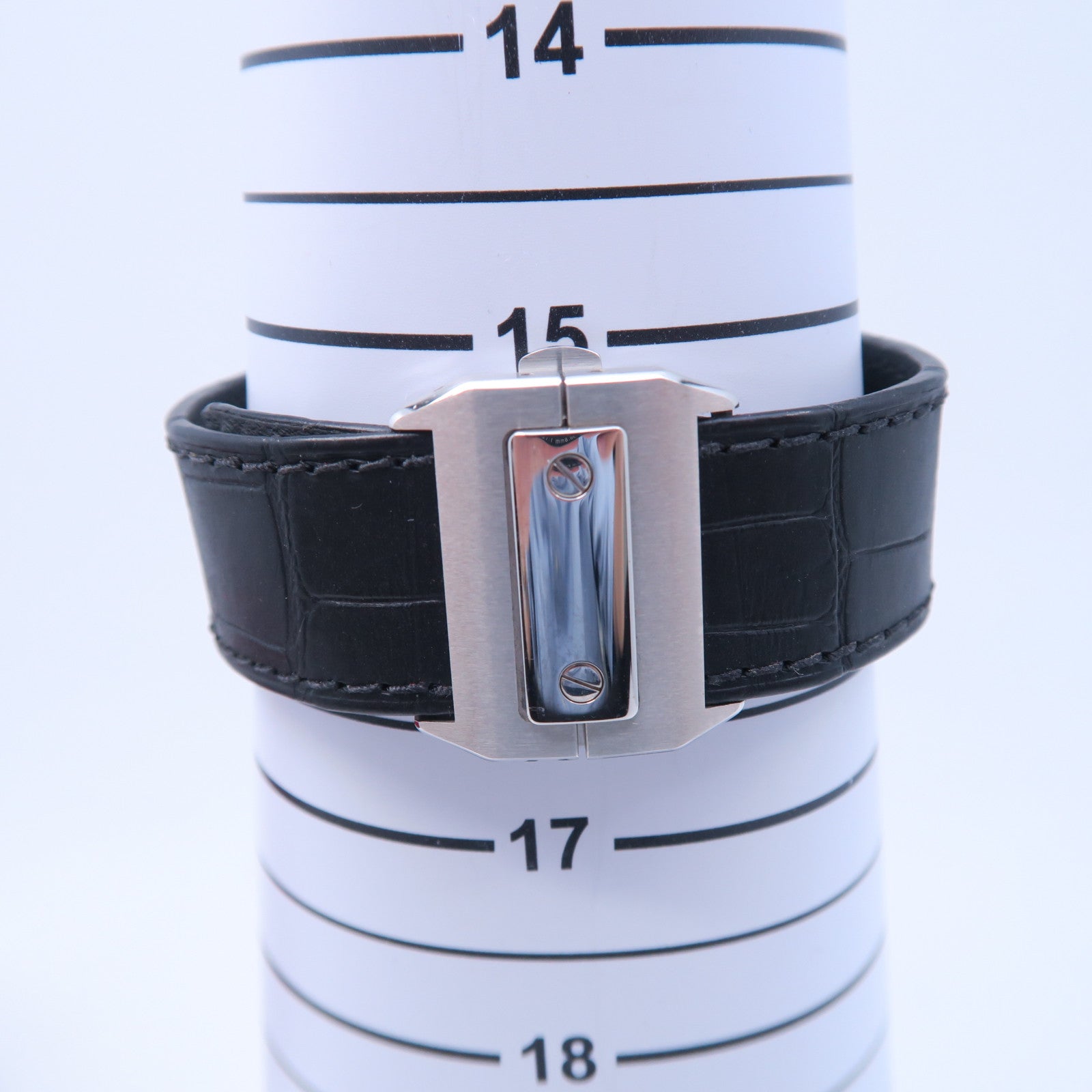 CARTIER Santos 100不鏽鋼手錶自動機芯白色