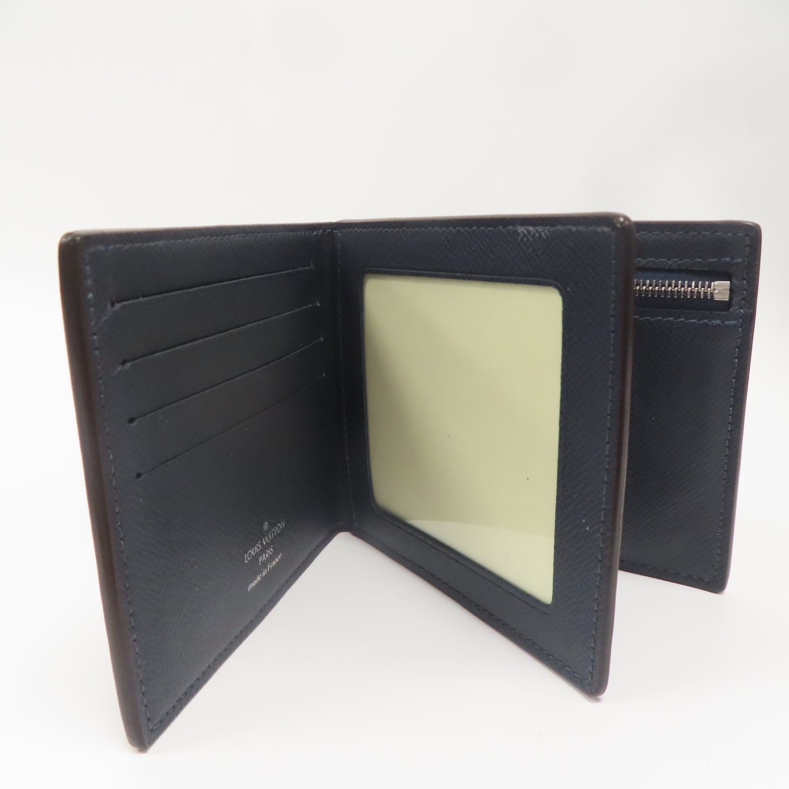 ★LOUIS VUITTON PF.AMERIGO NM TAIGA BL Amerigo Wallet Taiga Leather - Personalisation | LOUIS VUITTON