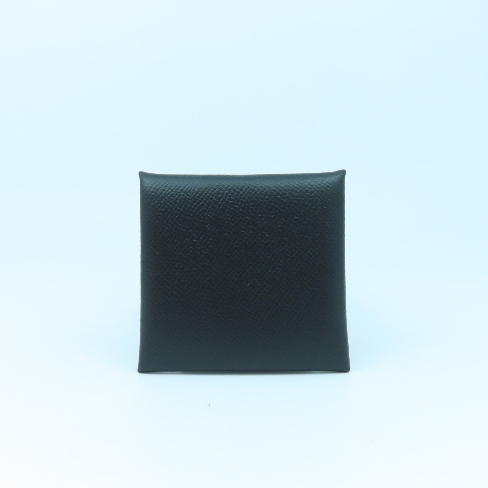 HERMES Epsom皮革Bastia零錢包黑色