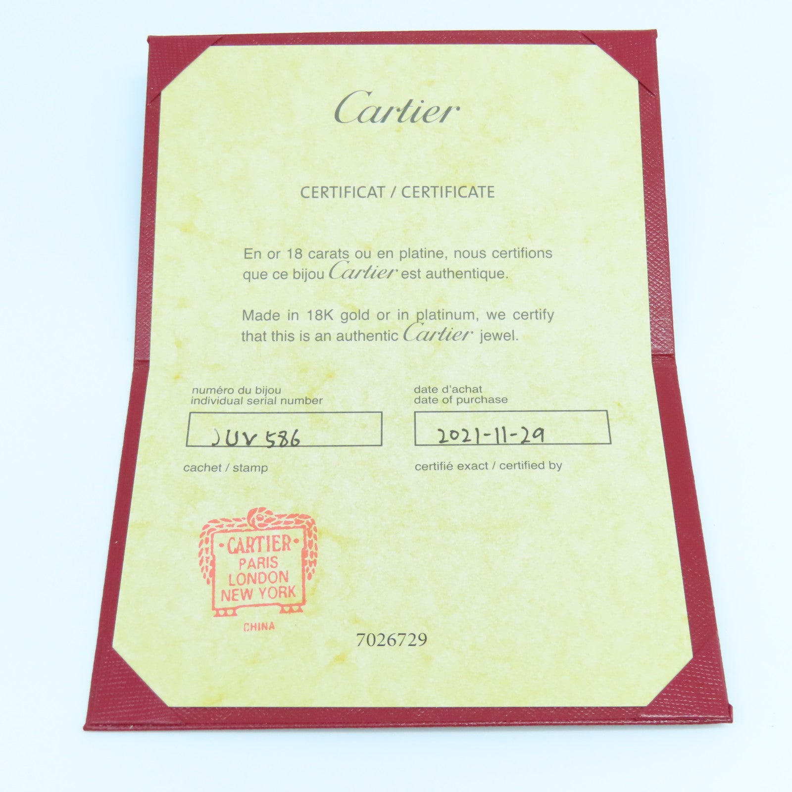 CARTIER 18K白金Trinity手鏈灰色銀色