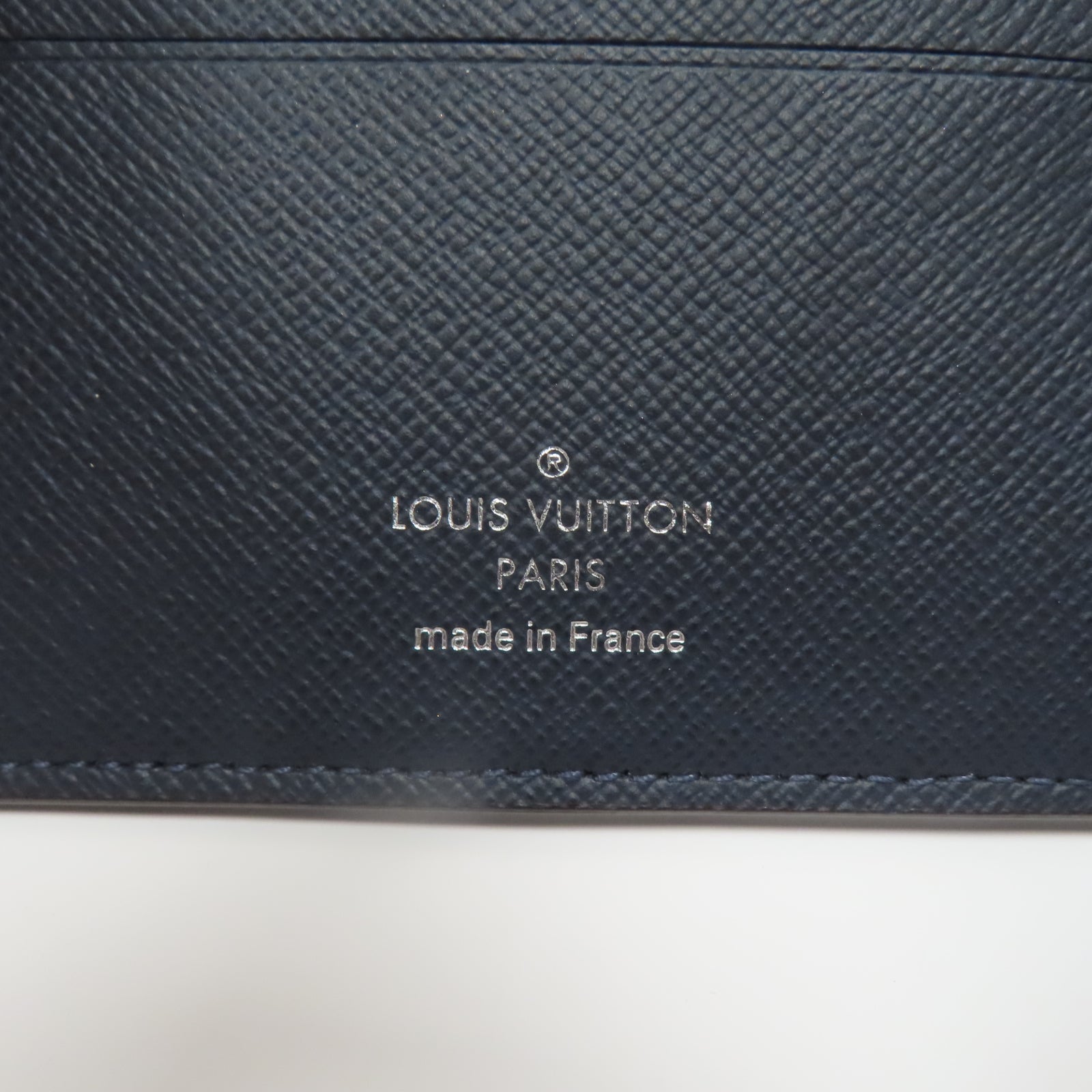 LOUIS VUITTON Taiga皮革Amerigo Wallet錢包深藍色– Brand Off