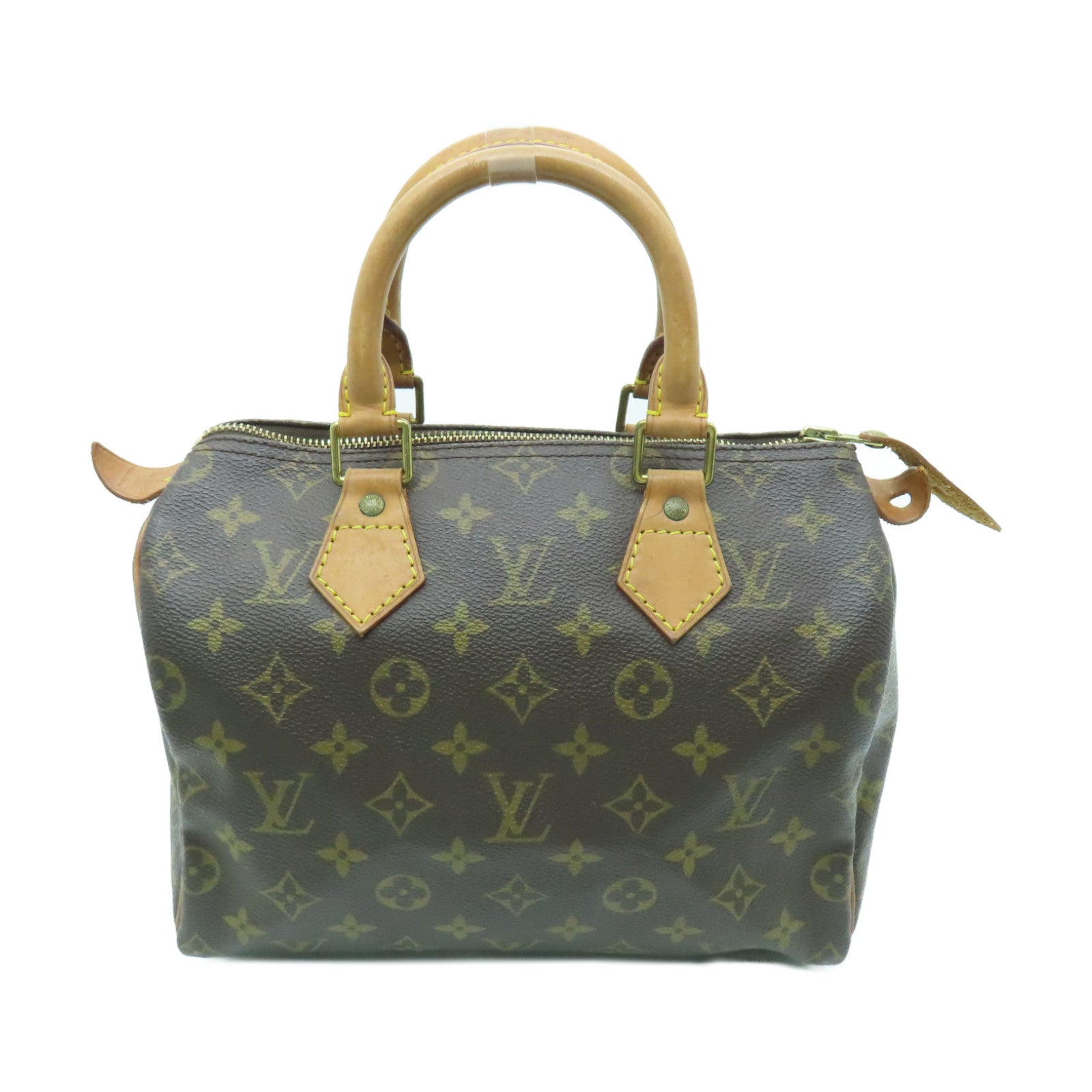 LOUIS VUITTON Monogram Speedy 25金扣手挽袋啡色