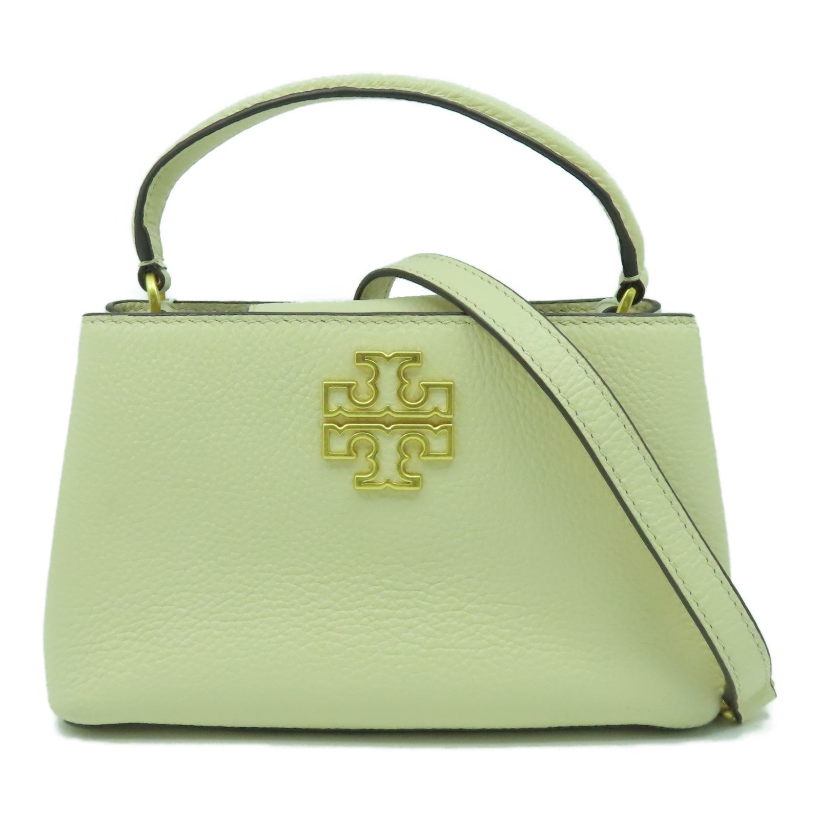 Tory Burch 牛皮皮革2way Shoulder Bag金扣手挽肩背兩用袋白色