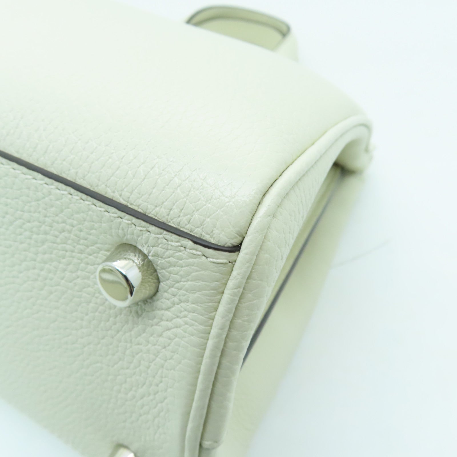 GUCCI 牛皮皮革2 Way Shoulder銀扣/金扣手挽肩背兩用袋白色