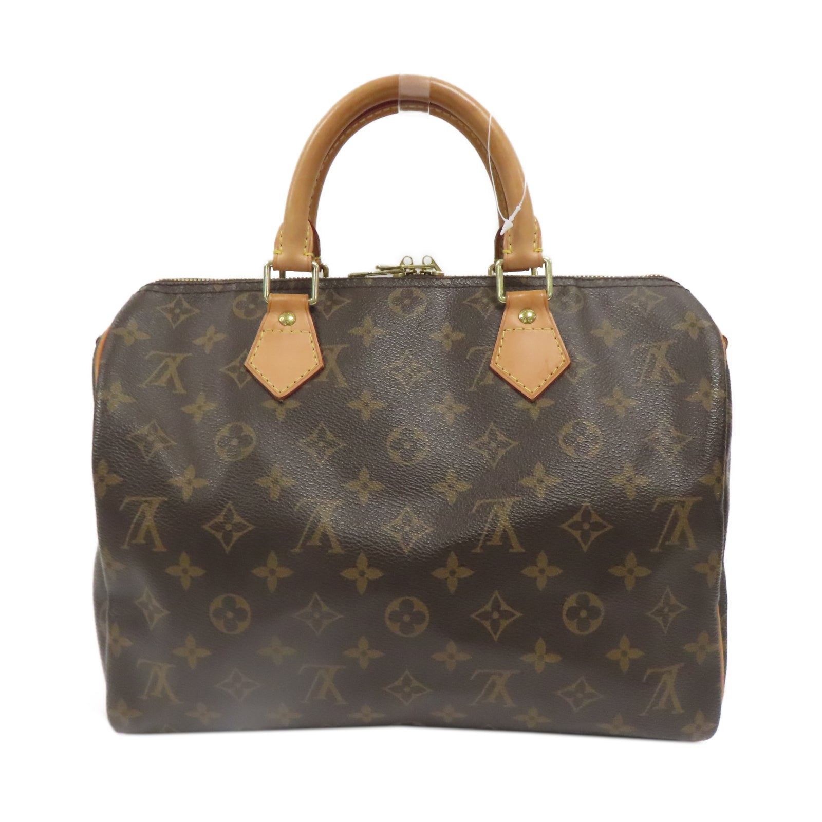 LOUIS VUITTON Monogram Speedy Bandouliere 30金扣手挽肩背兩用袋啡色