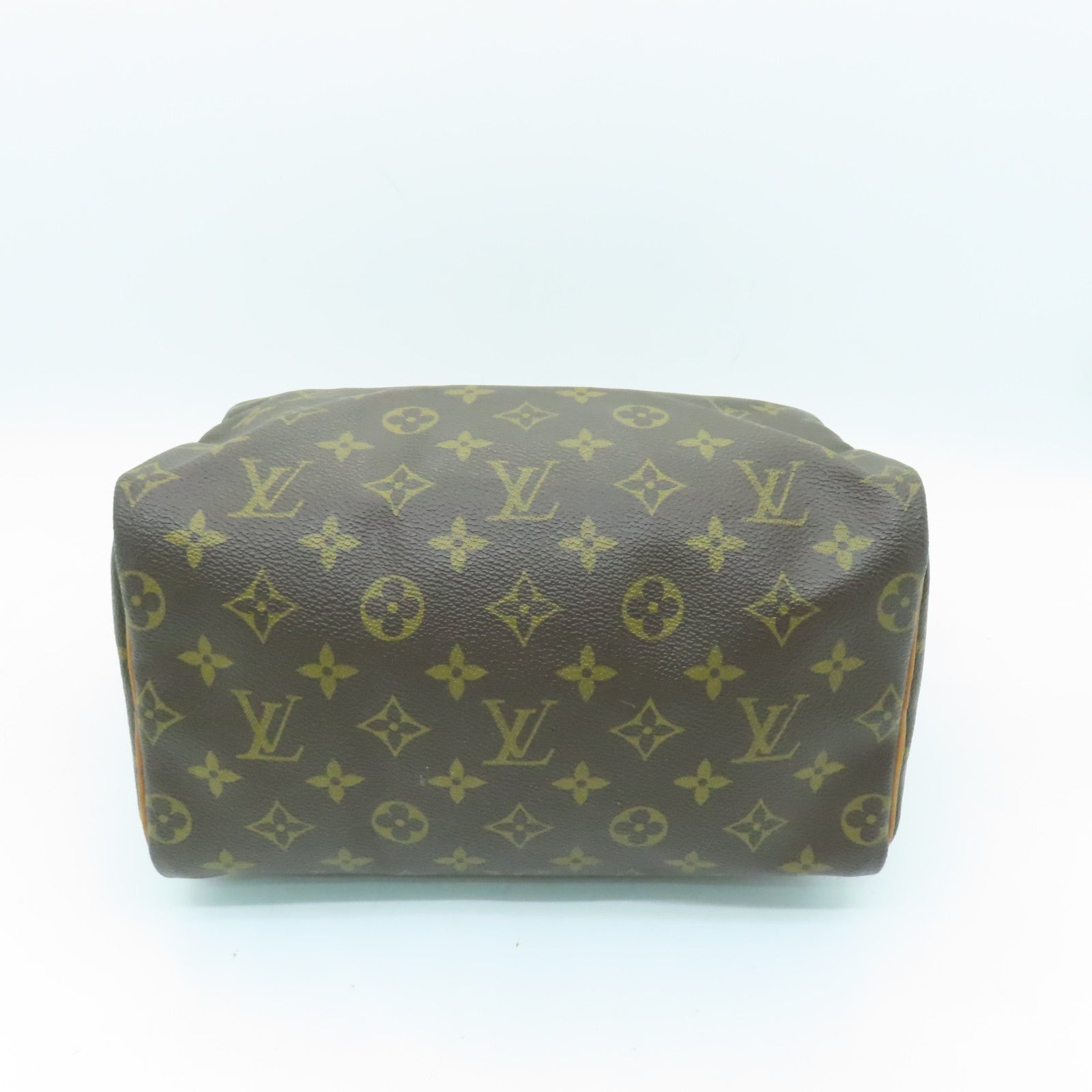 LOUIS VUITTON Monogram Speedy 25金扣手挽袋啡色