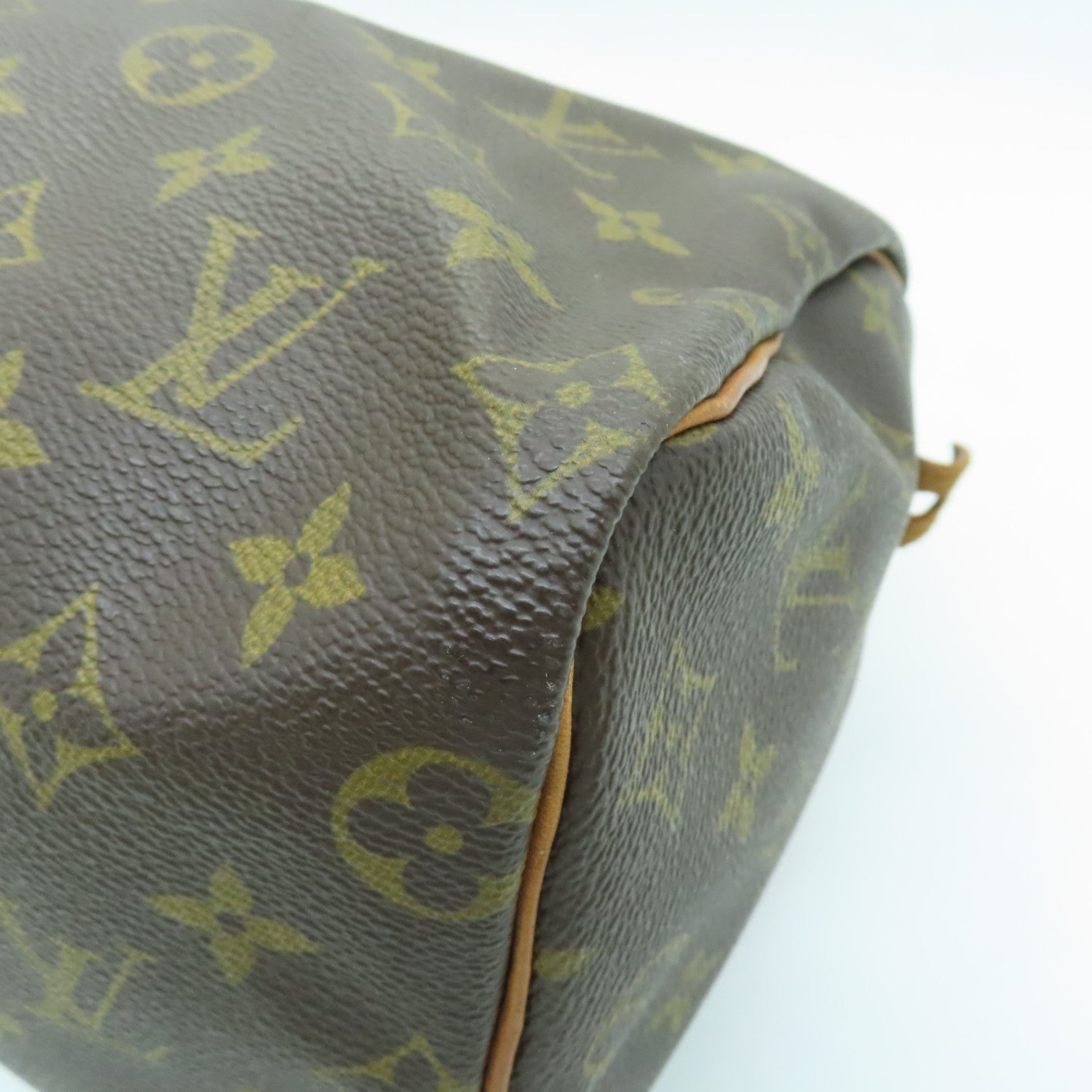 LOUIS VUITTON Monogram Speedy 25金扣手挽袋啡色