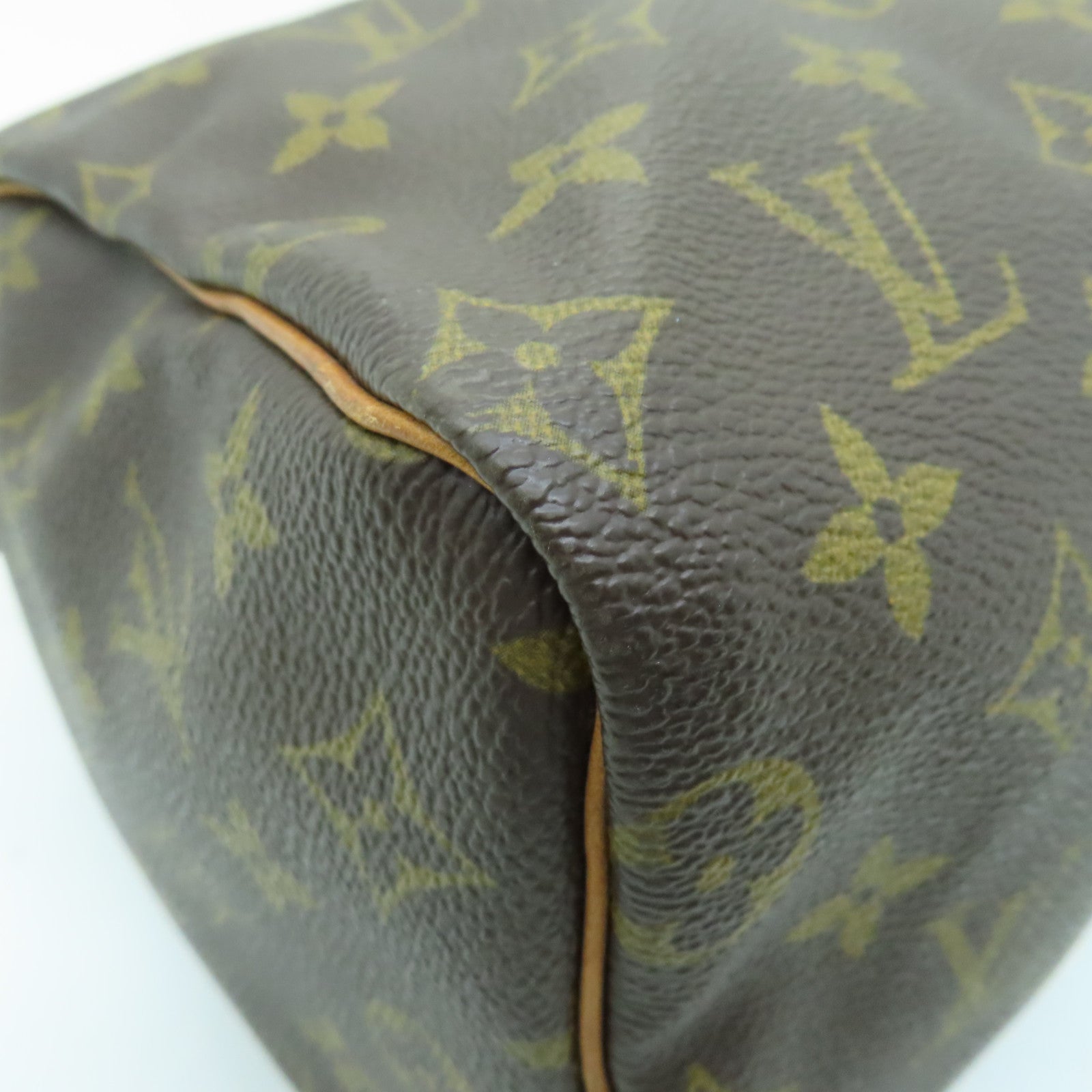 LOUIS VUITTON Monogram Speedy 25金扣手挽袋啡色