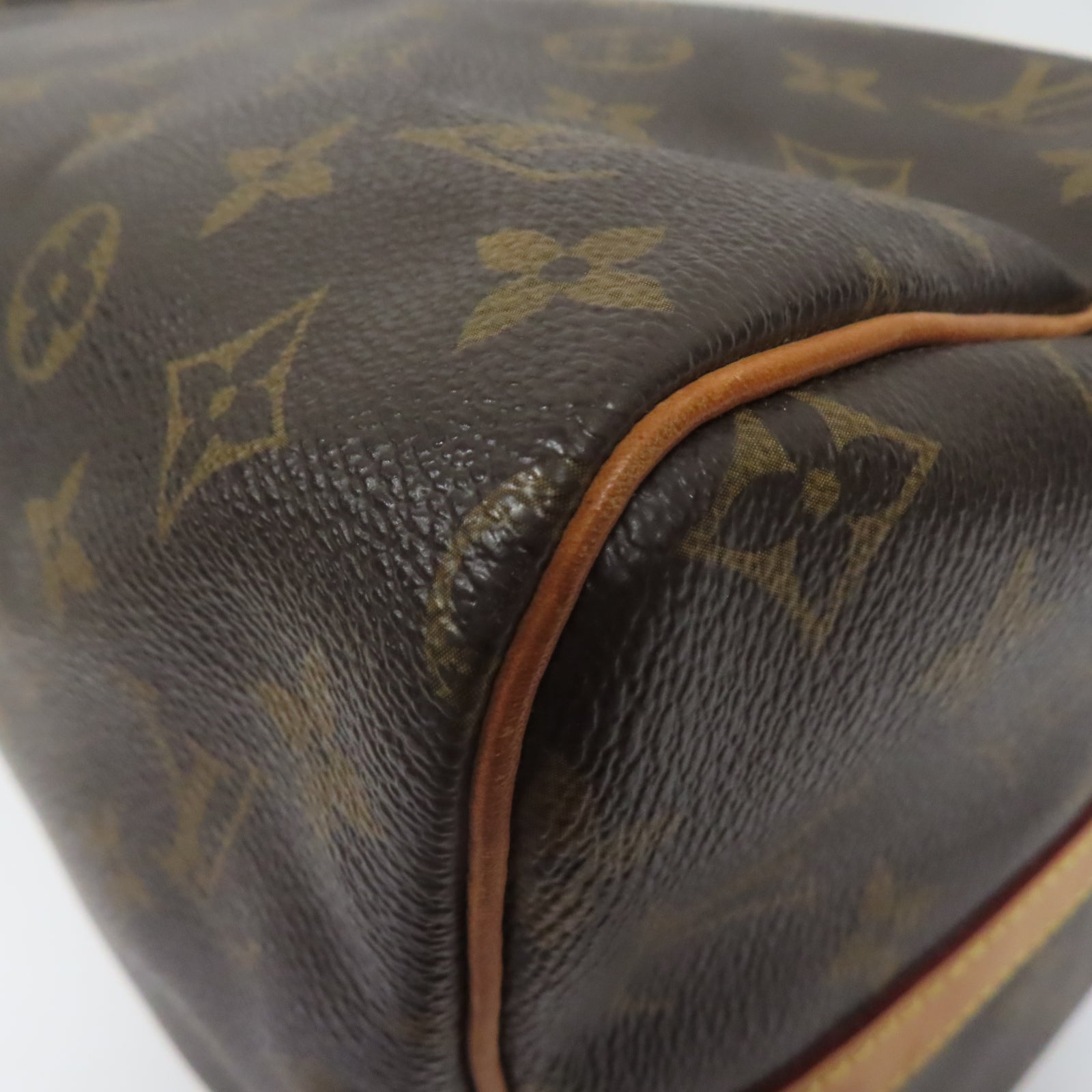 LOUIS VUITTON Monogram Speedy Bandouliere 30金扣手挽肩背兩用袋啡色