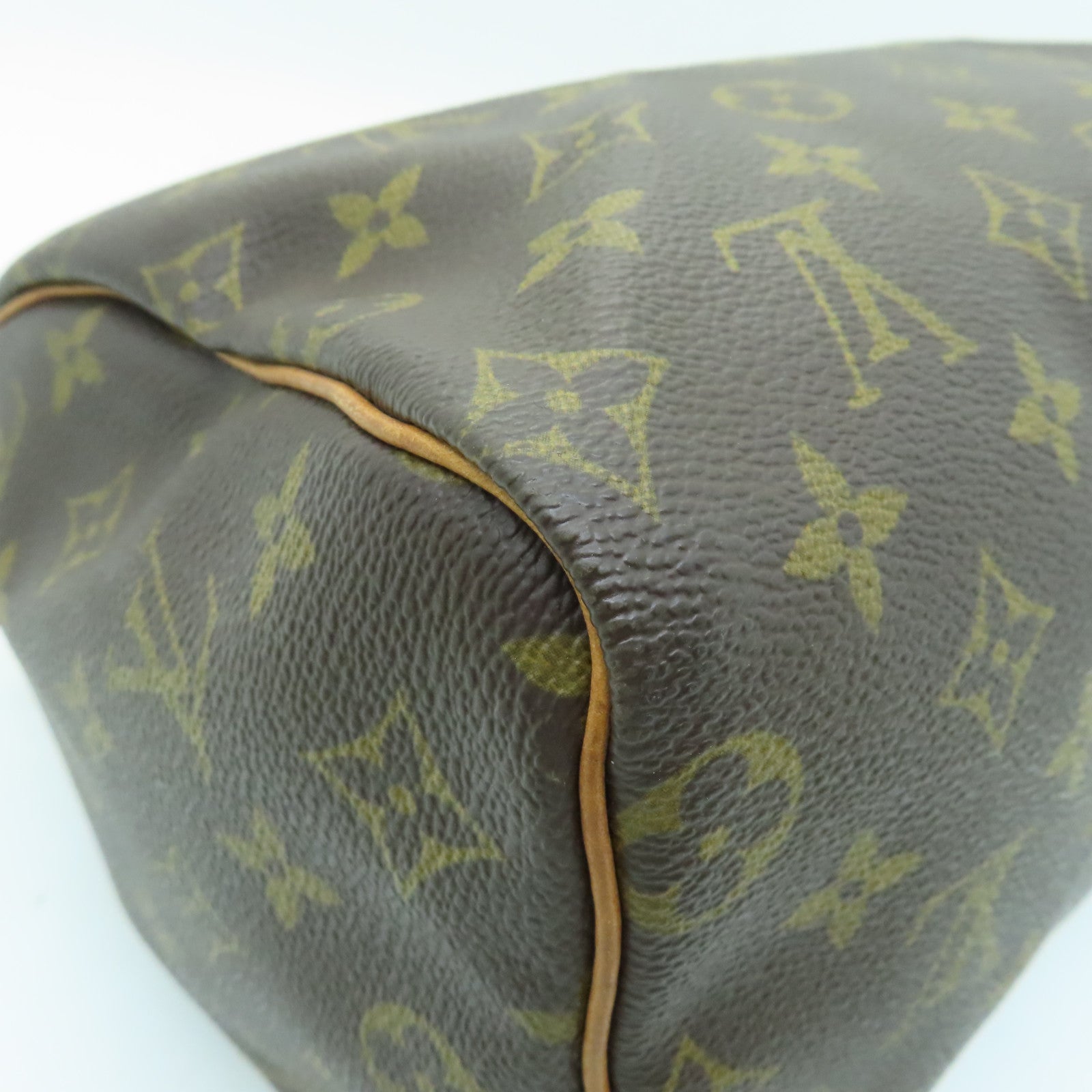 LOUIS VUITTON Monogram Speedy 25金扣手挽袋啡色