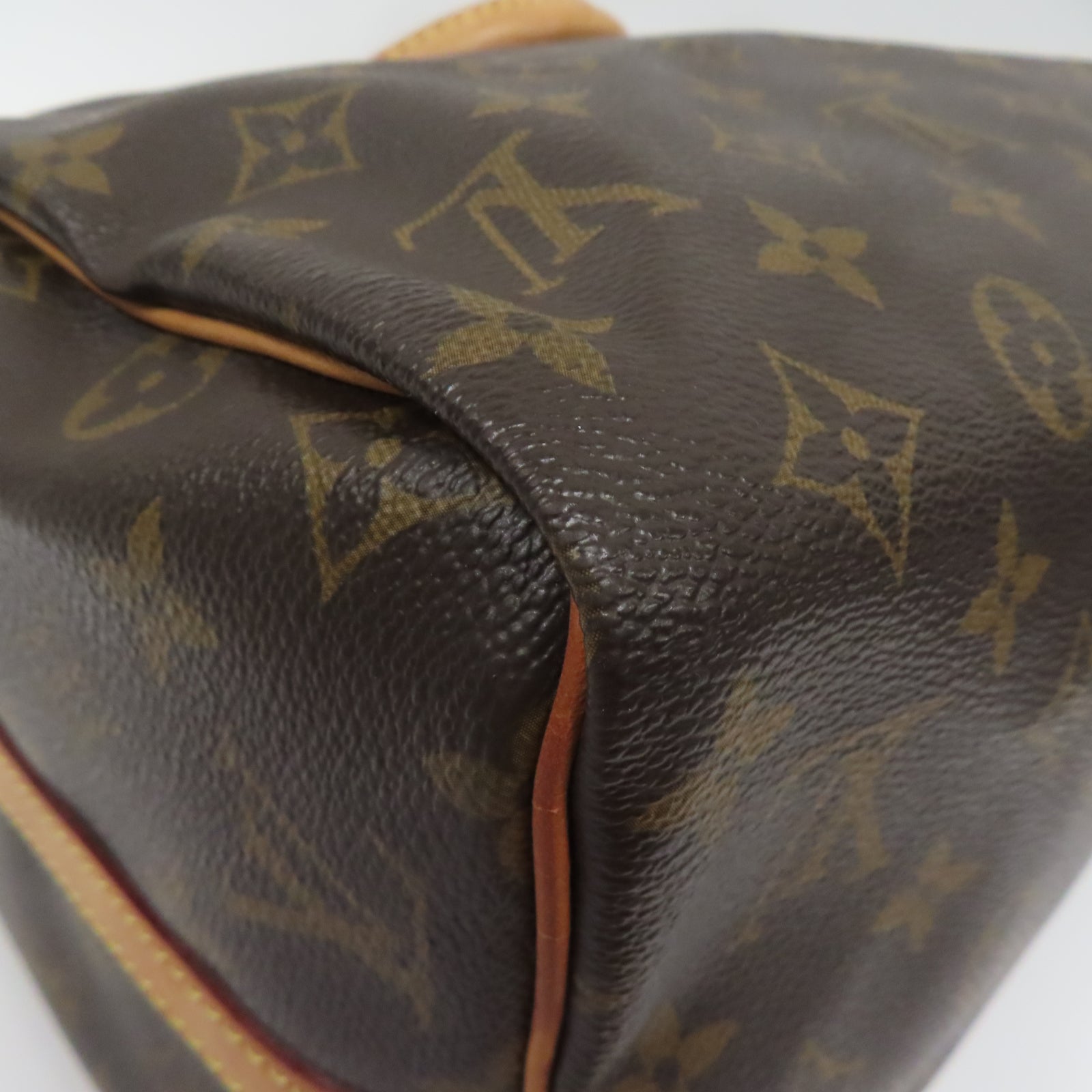 LOUIS VUITTON Monogram Speedy Bandouliere 30金扣手挽肩背兩用袋啡色