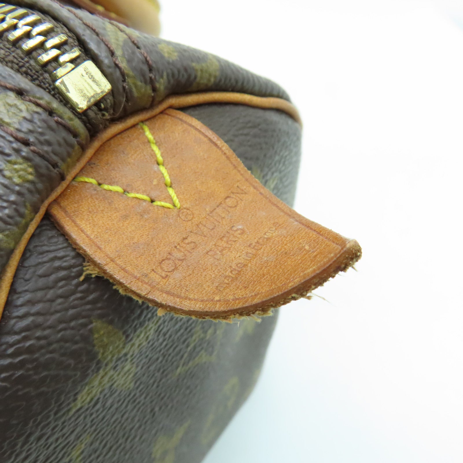 LOUIS VUITTON Monogram Speedy 25金扣手挽袋啡色