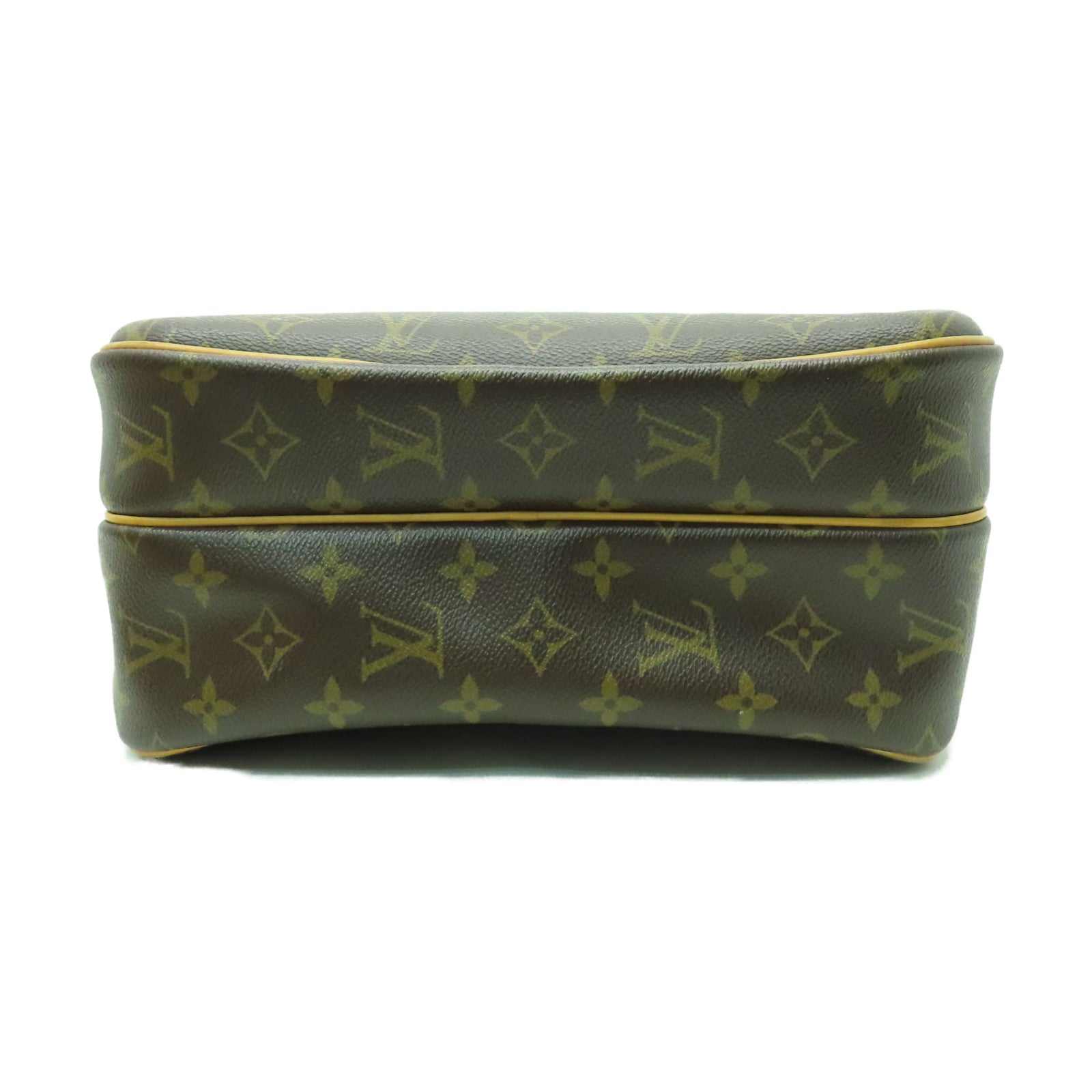LOUIS VUITTON Monogram Reporter PM金扣肩背袋啡色