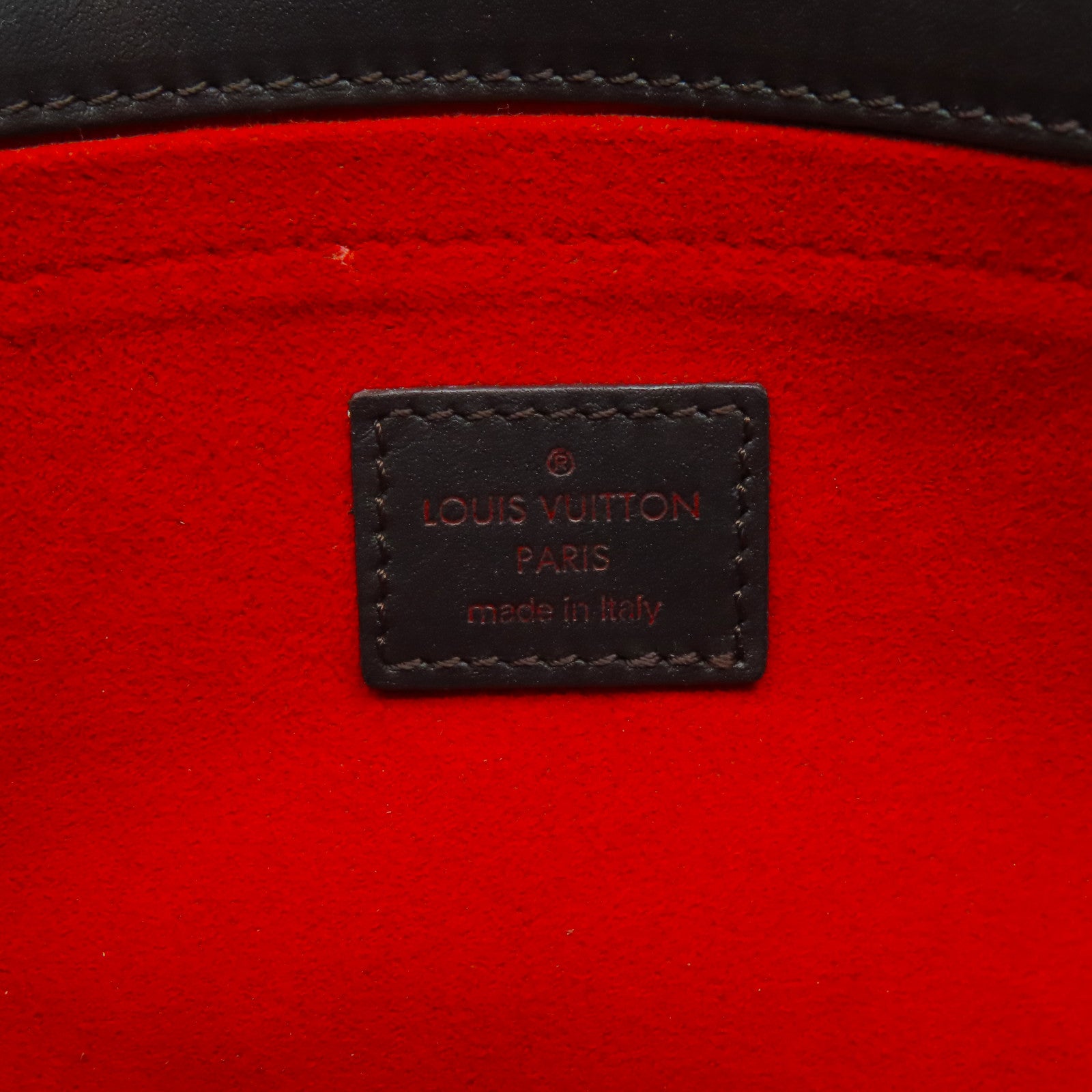 LOUIS VUITTON 【激減優惠】馬毛Damier Sauvage Lioune金扣手挽袋啡色