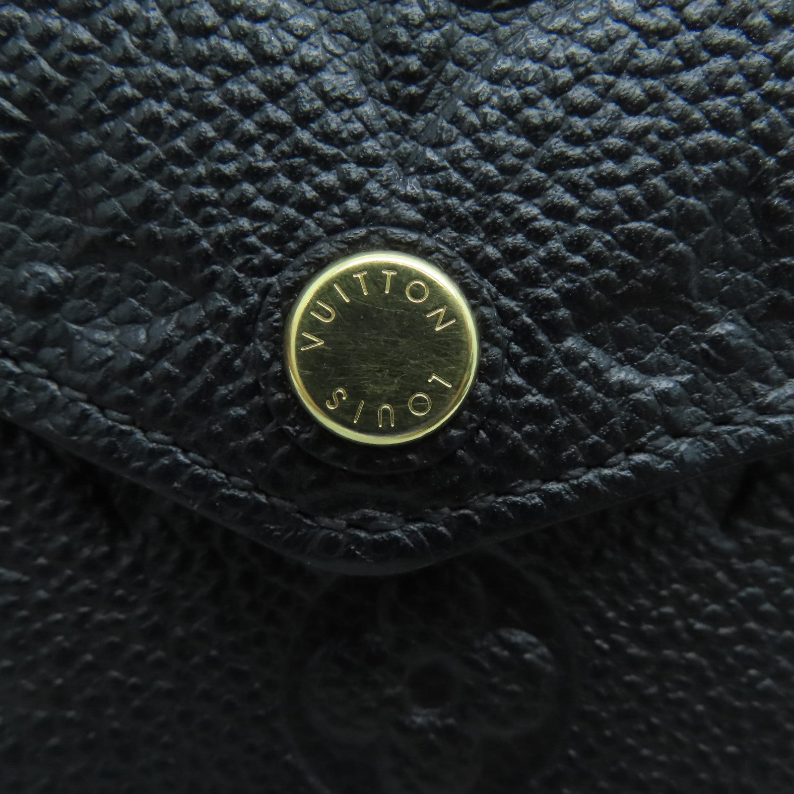 LOUIS VUITTON Monogram EmpreinteFelicie Pochette金扣肩背袋黑色