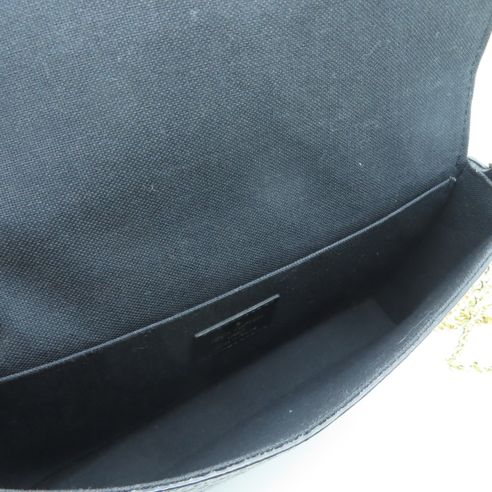 LOUIS VUITTON Monogram EmpreinteFelicie Pochette金扣肩背袋黑色