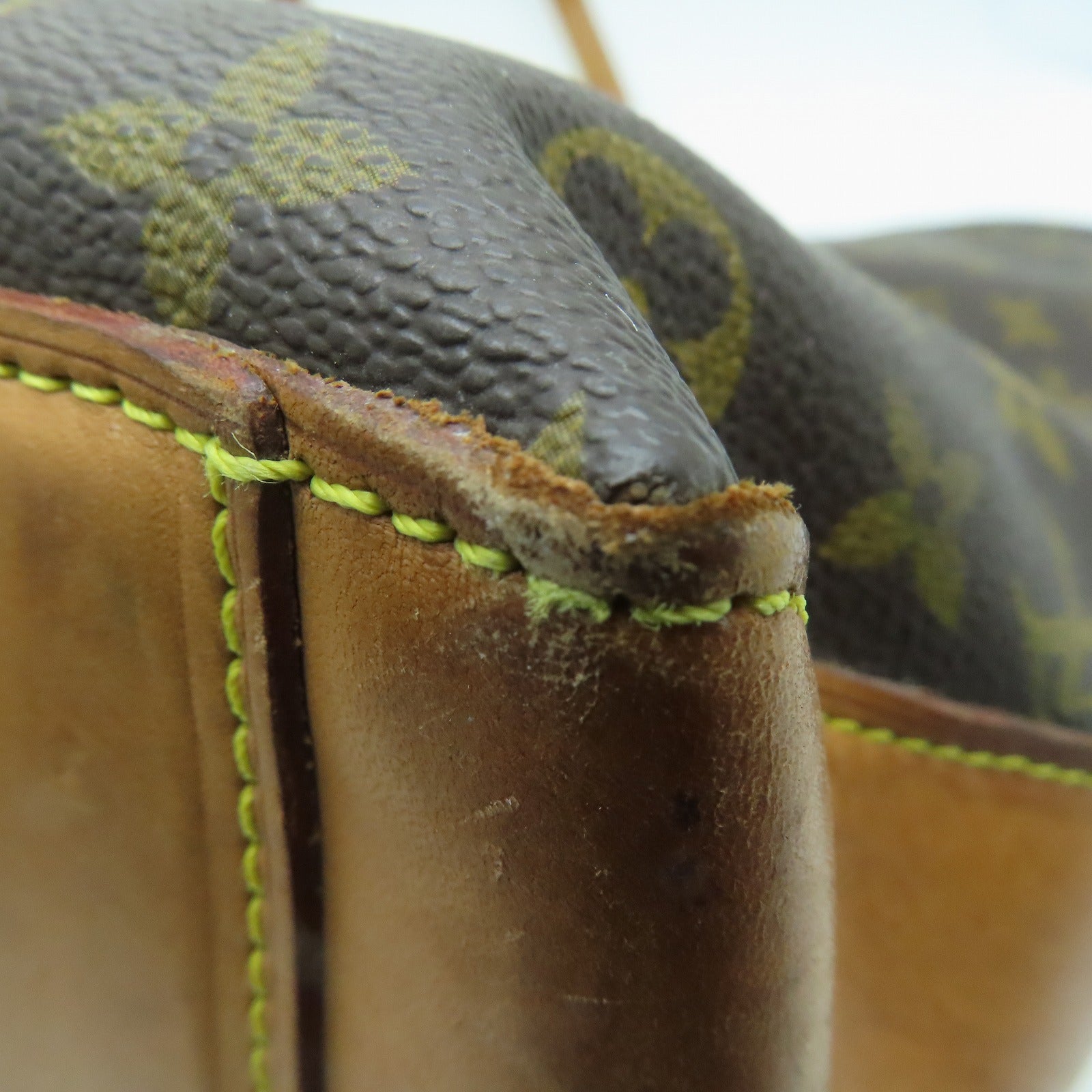LOUIS VUITTON Monogram Cabas Alto金扣手挽袋啡色