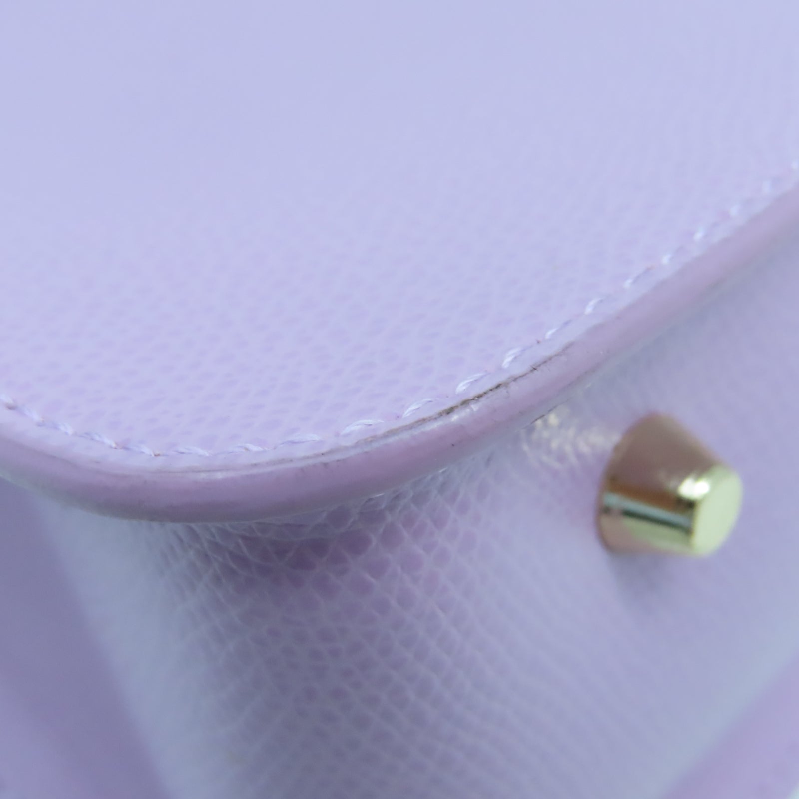 Furla Leather Chain Shoulder Gold Buckle Chain Shoulder Bag Purple