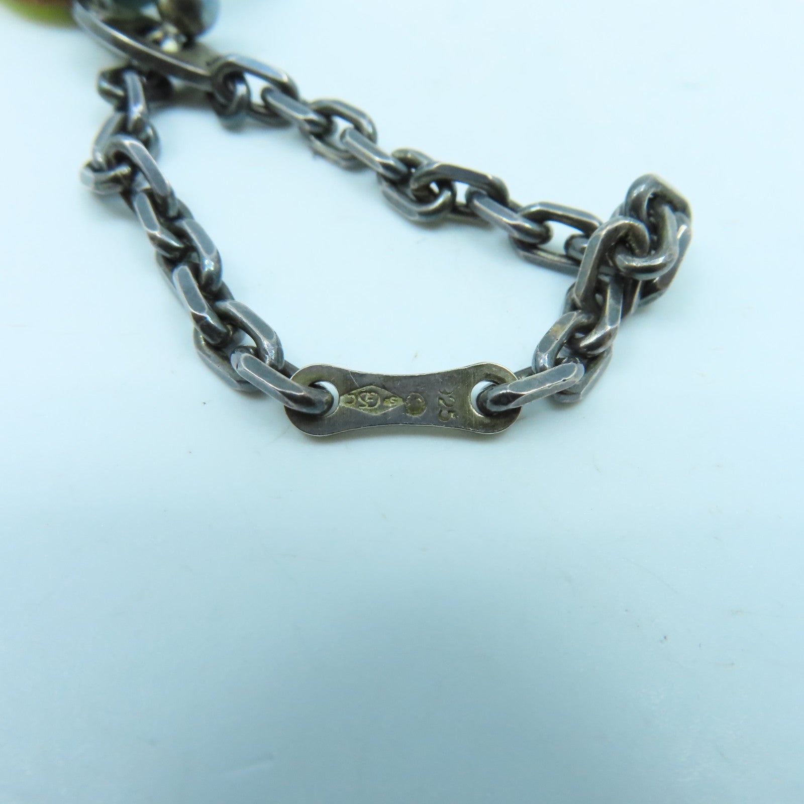 HERMES 牛皮皮革Charm掛飾黃色/綠色