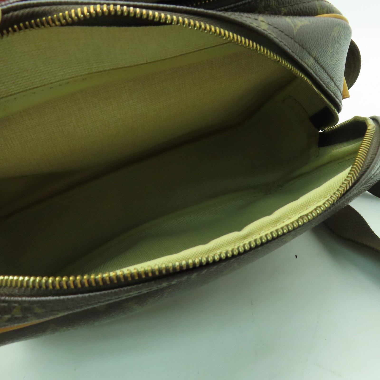 LOUIS VUITTON Monogram Reporter PM金扣肩背袋啡色