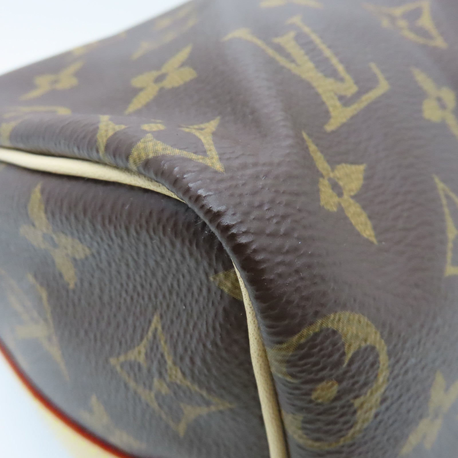 LOUIS VUITTON Monogram Speedy Bandouliere 25 gold buckle handle shoulder bag brown