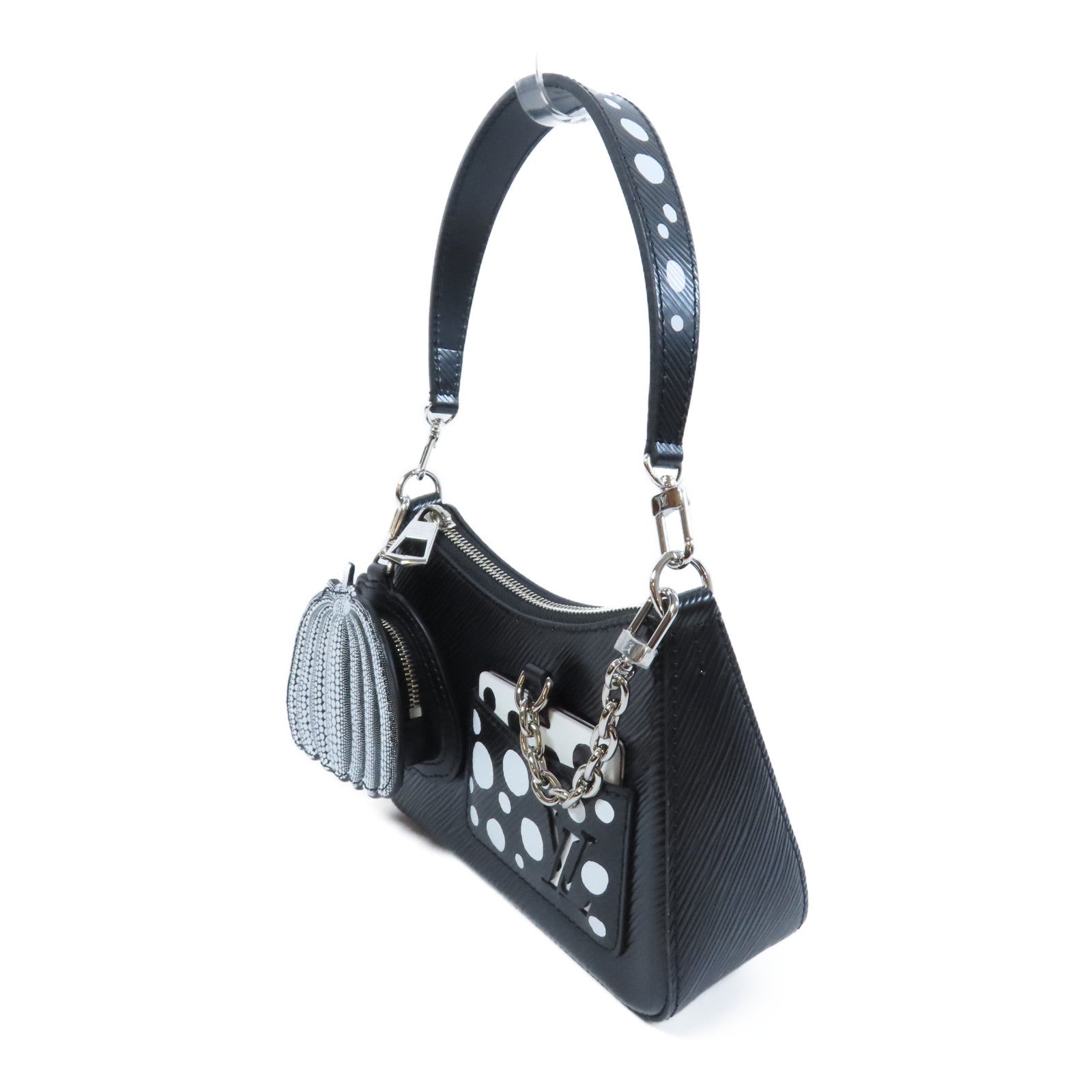 LOUIS VUITTON Epi皮革LV x YK Marellini銀扣手挽肩背兩用袋黑色