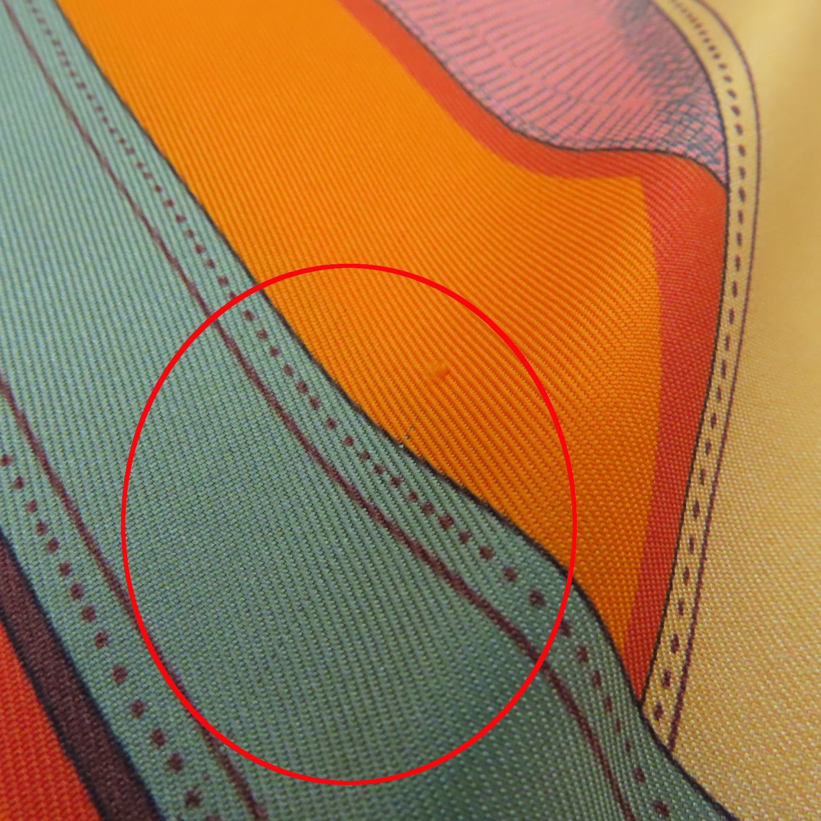 HERMES 絲質Maxi Twilly絲巾橙色