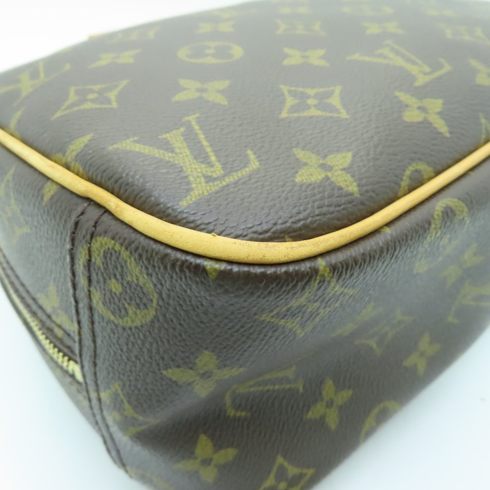 LOUIS VUITTON Monogram Trouville金扣手挽袋啡色