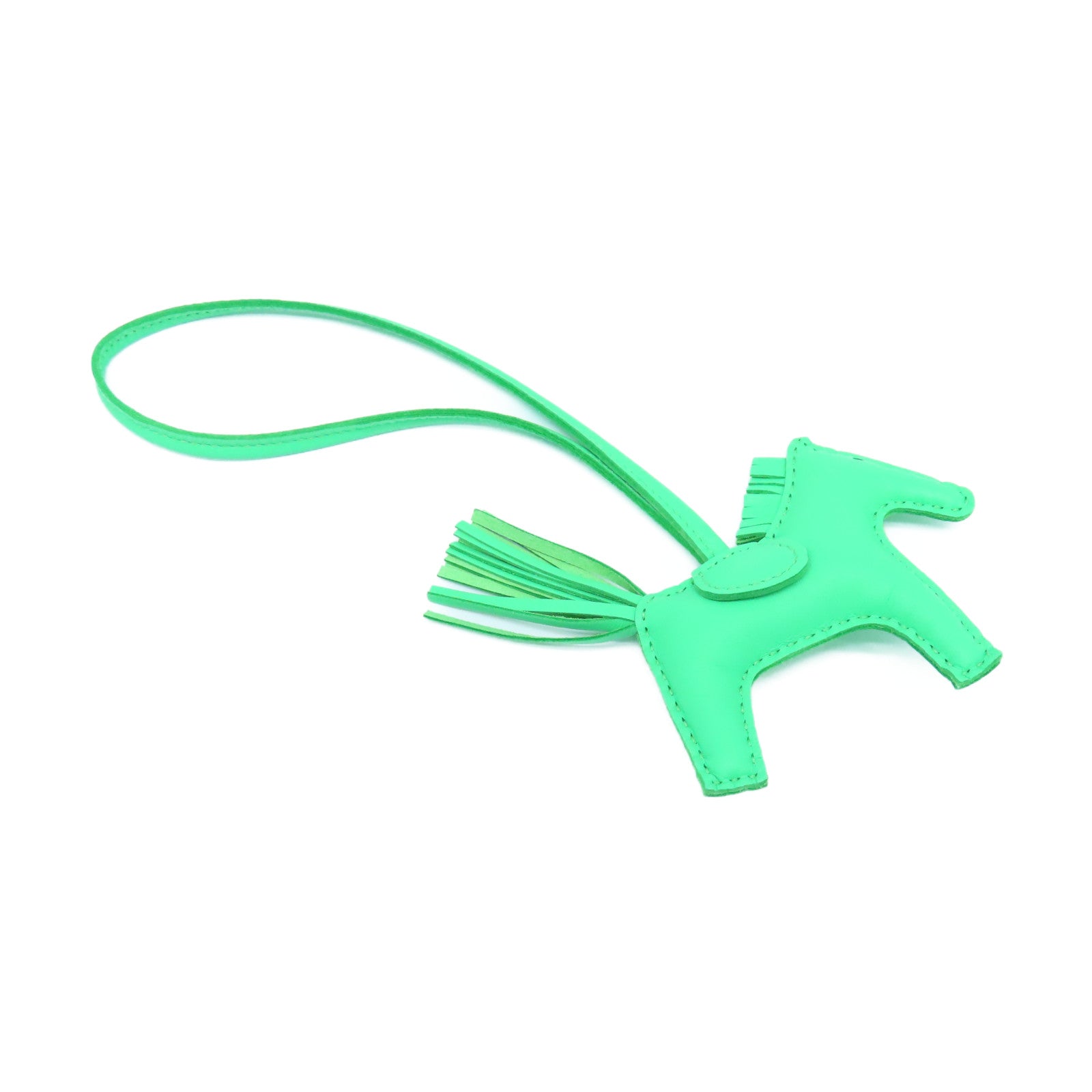 HERMES Veau Swift Leather Rodeo PM Charm Green