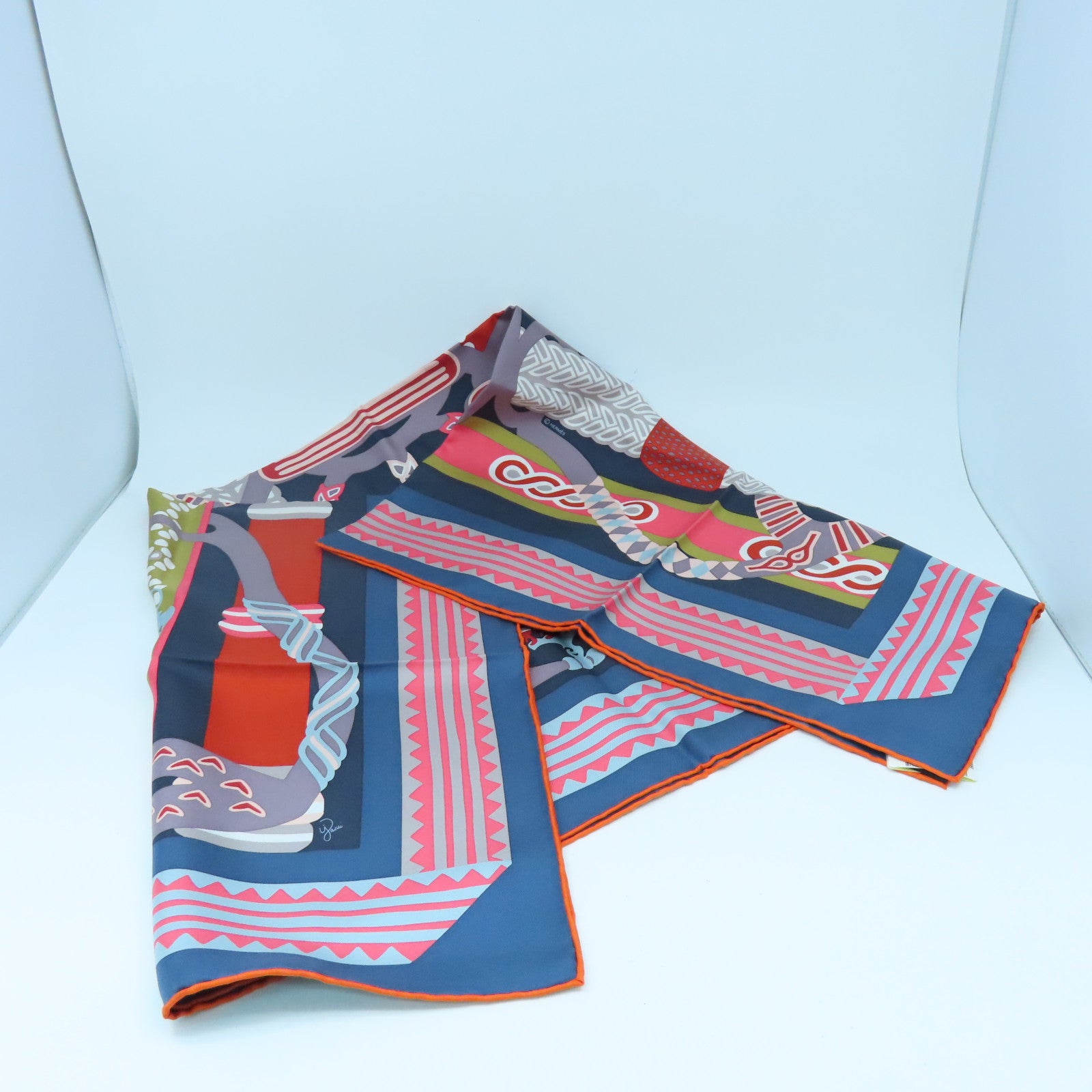 HERMES 丝质Scarf丝巾蓝色/彩色