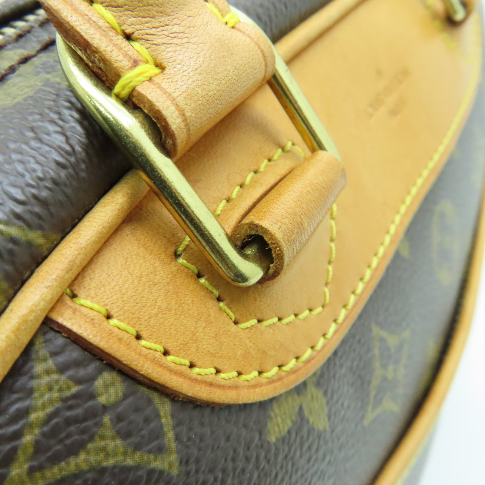 LOUIS VUITTON Monogram Trouville金扣手挽袋啡色