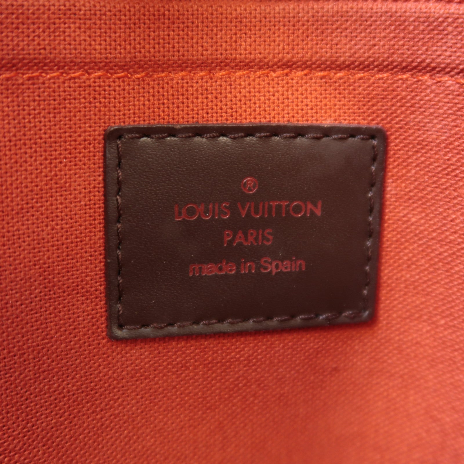 LOUIS VUITTON Damier Riviera MM金扣手挽袋啡色