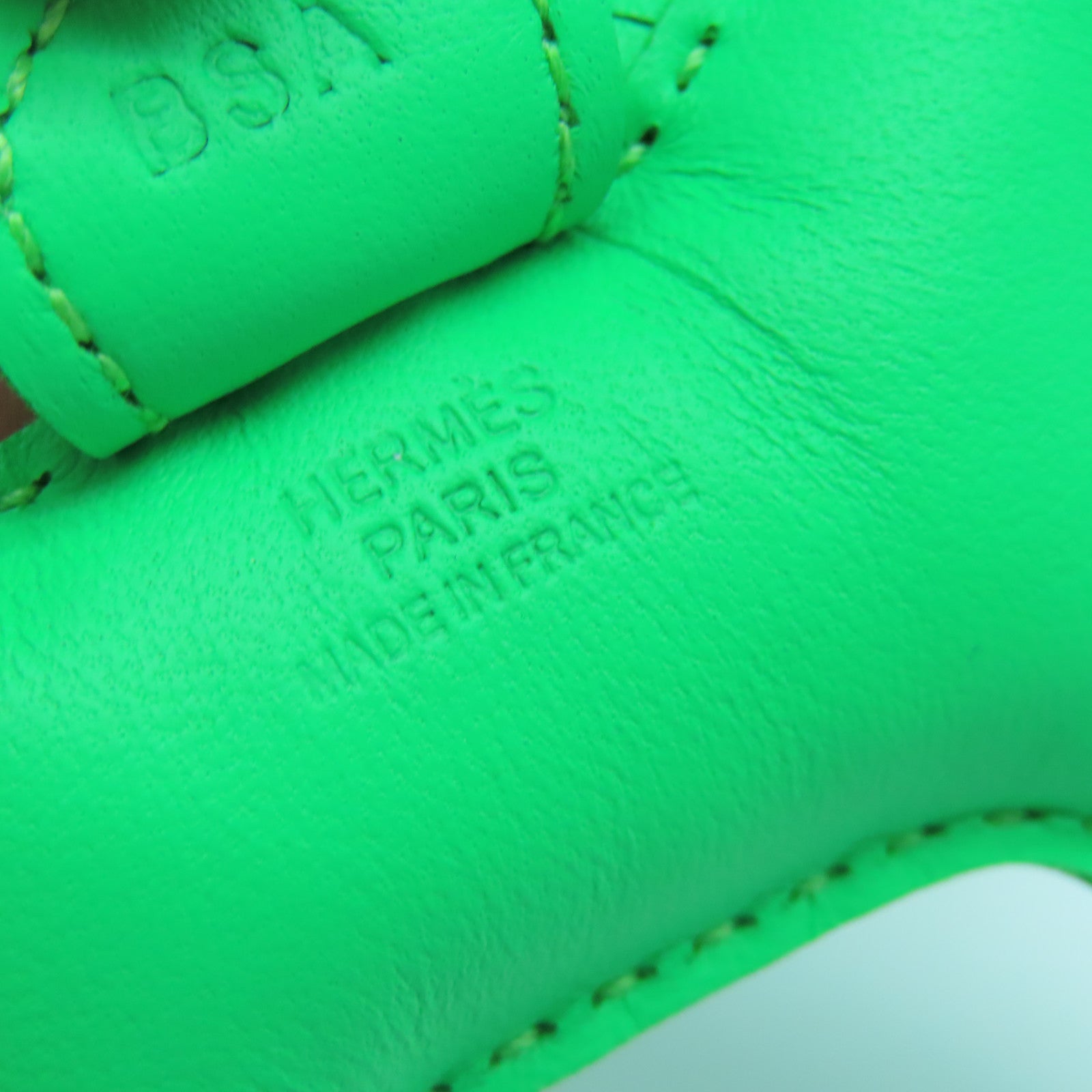 HERMES Veau Swift Leather Rodeo PM Charm Green