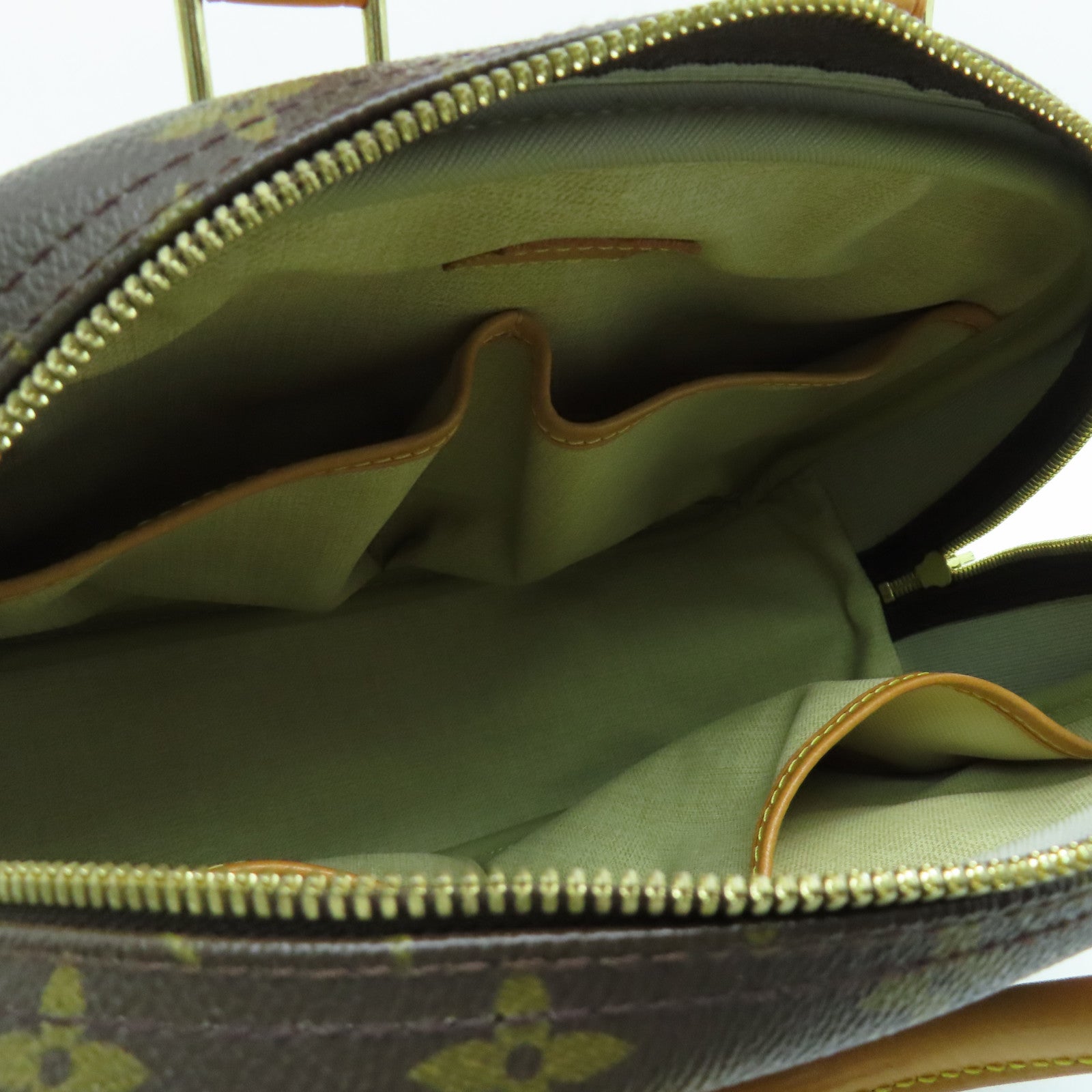 LOUIS VUITTON Monogram Trouville金扣手挽袋啡色