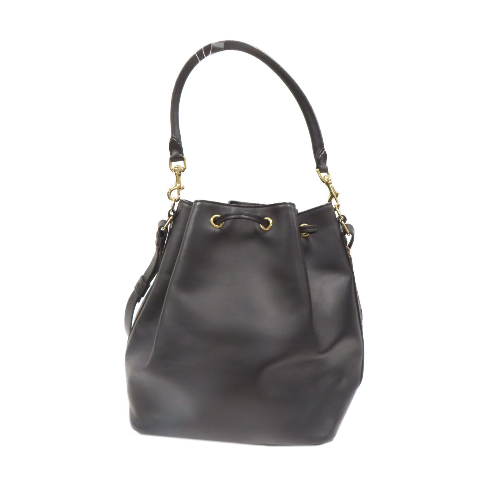 SAINT LAURENT 牛皮皮革2 Way Shoulder金扣手挽肩背兩用袋黑色