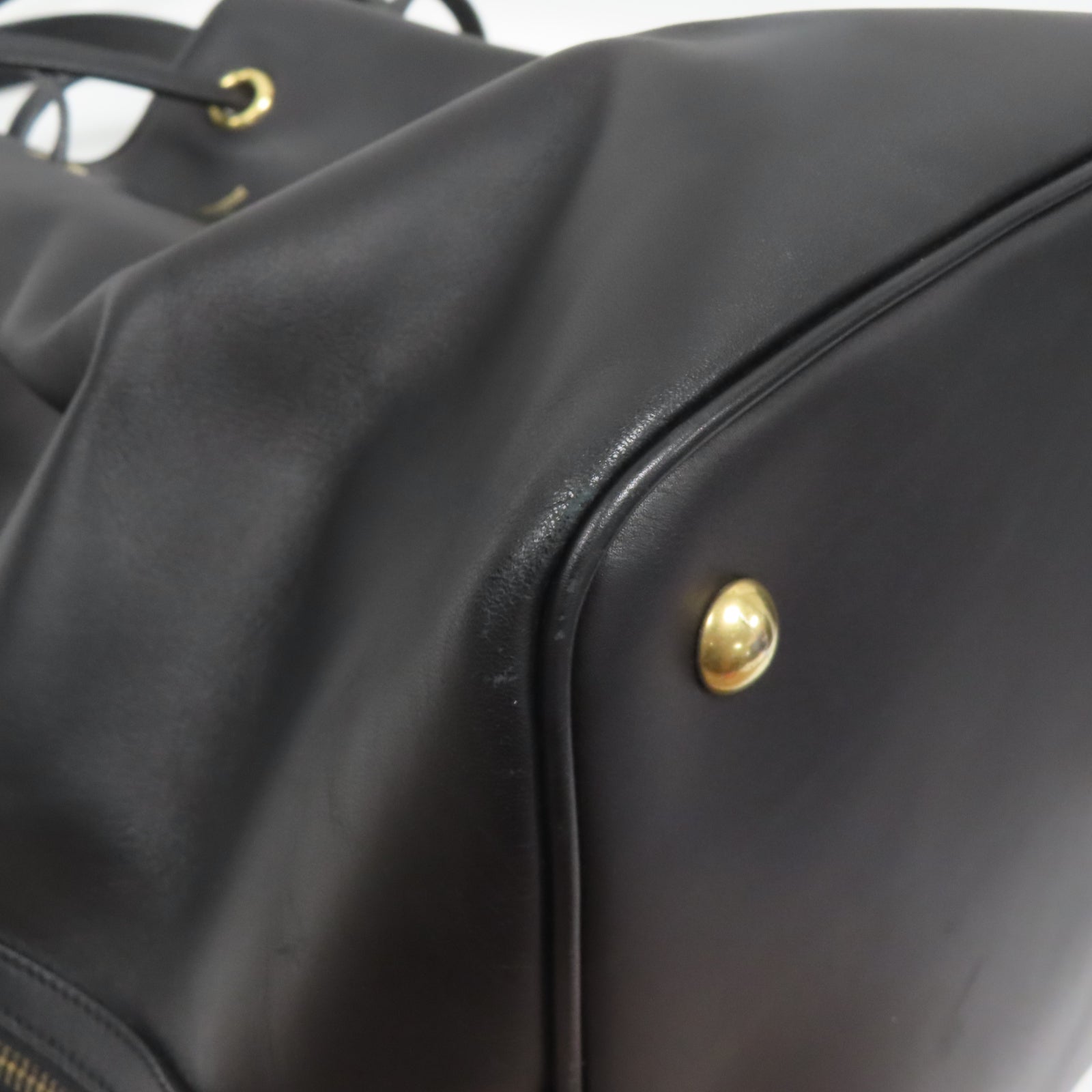 SAINT LAURENT 牛皮皮革2 Way Shoulder金扣手挽肩背兩用袋黑色