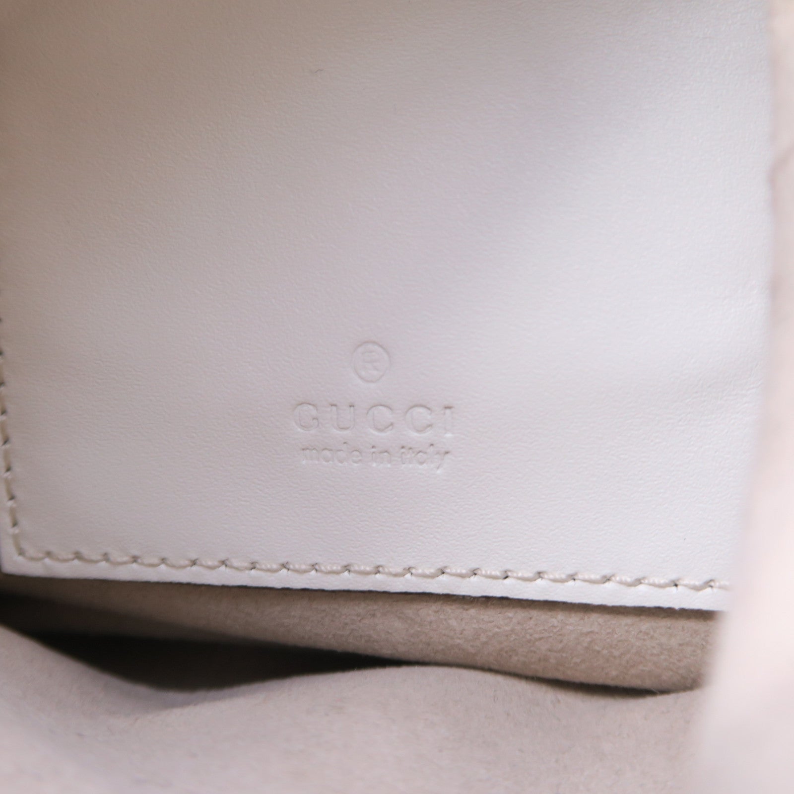 GUCCI 【激減優惠】蛇皮皮革Chain Shoulder銀扣鏈帶肩背袋米色