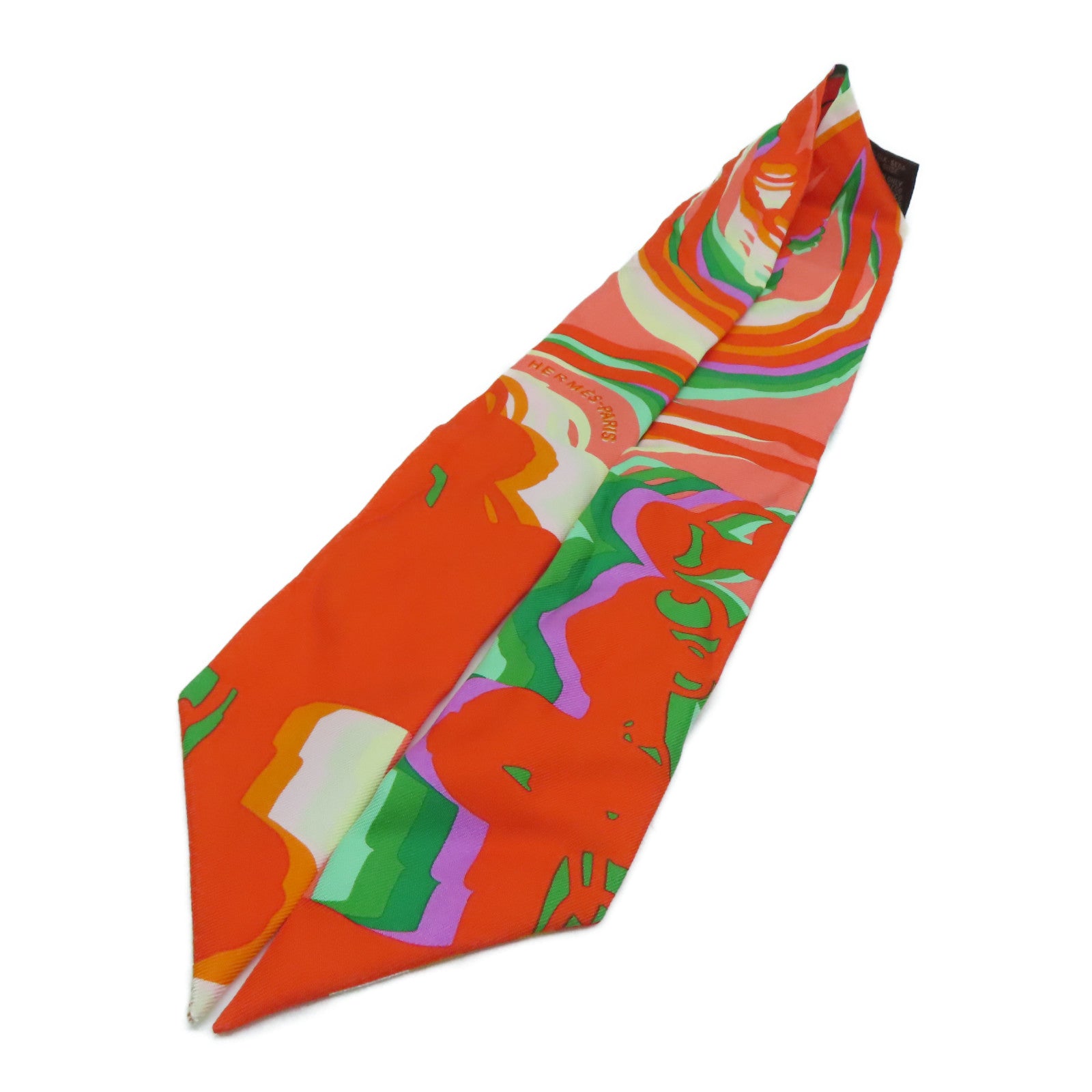 HERMES Silk Twilly Scarf Color