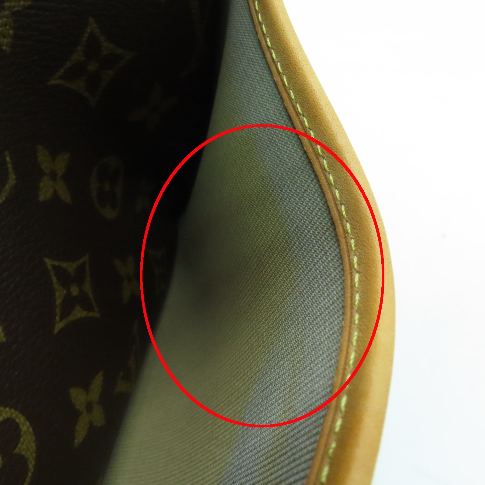 LOUIS VUITTON Monogram Trouville金扣手挽袋啡色
