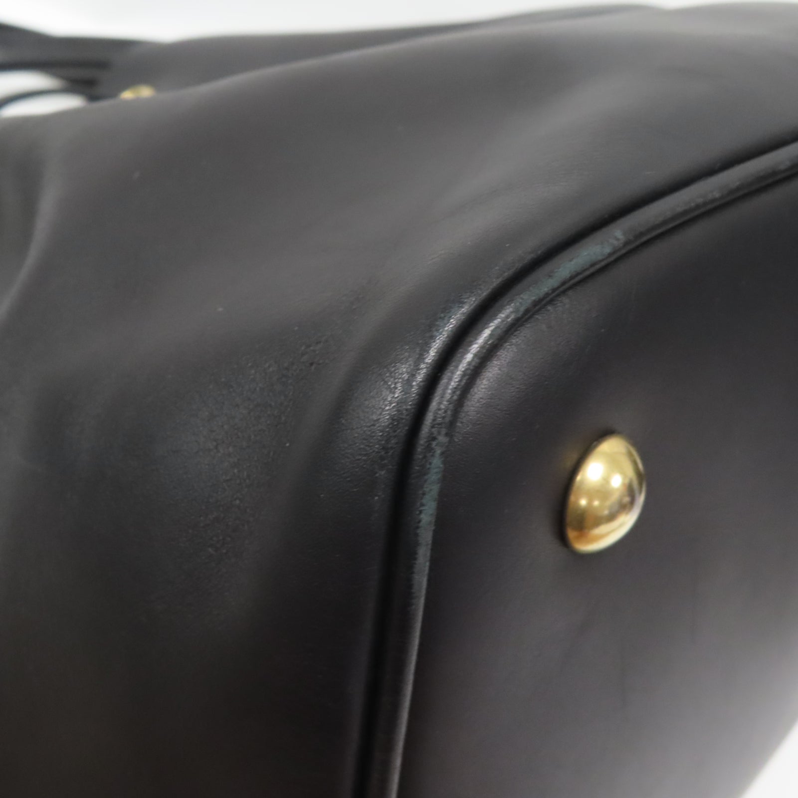 SAINT LAURENT 牛皮皮革2 Way Shoulder金扣手挽肩背兩用袋黑色