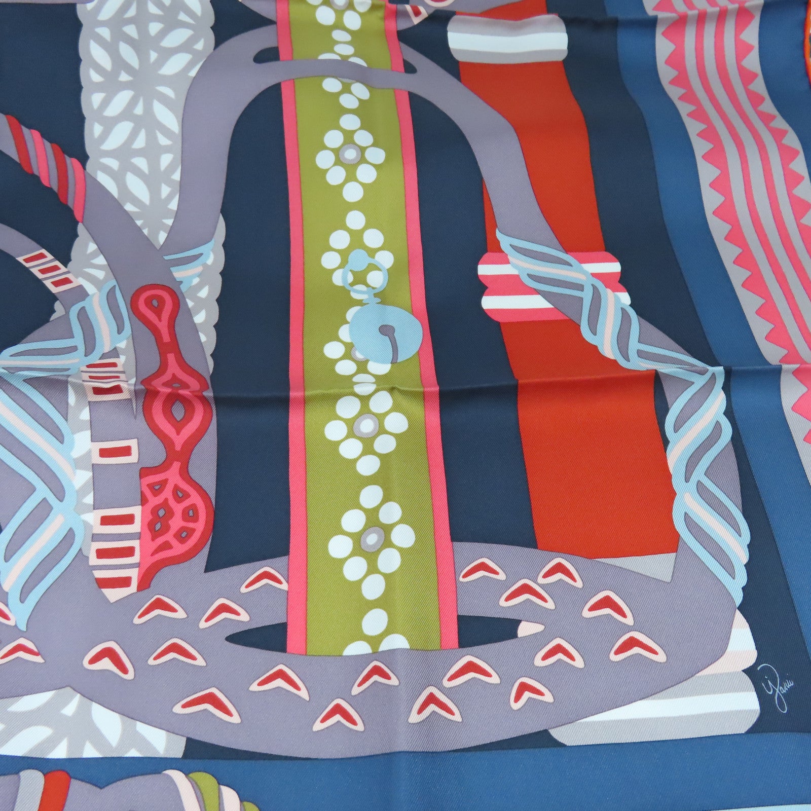 HERMES 丝质Scarf丝巾蓝色/彩色