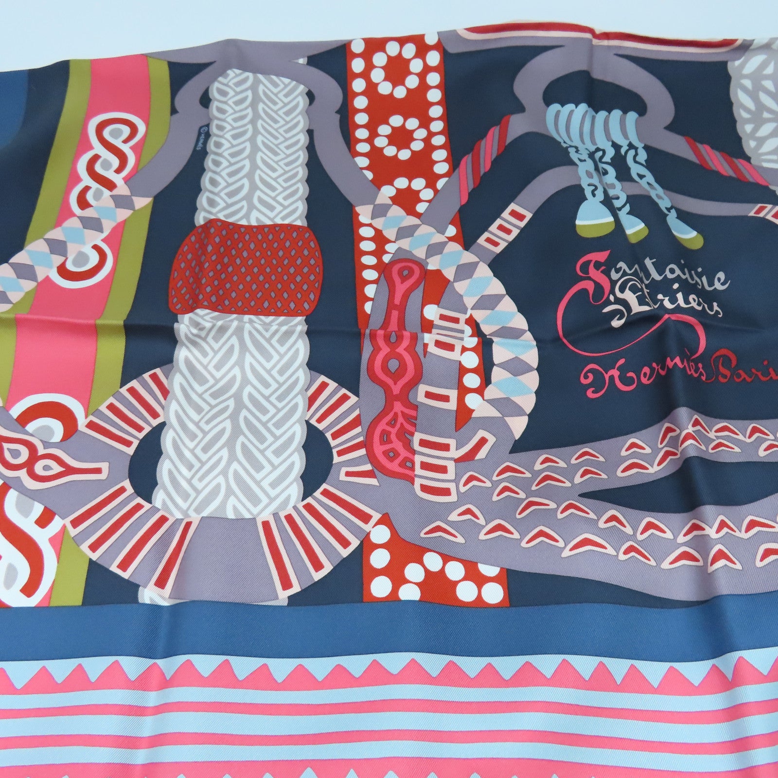 HERMES 丝质Scarf丝巾蓝色/彩色