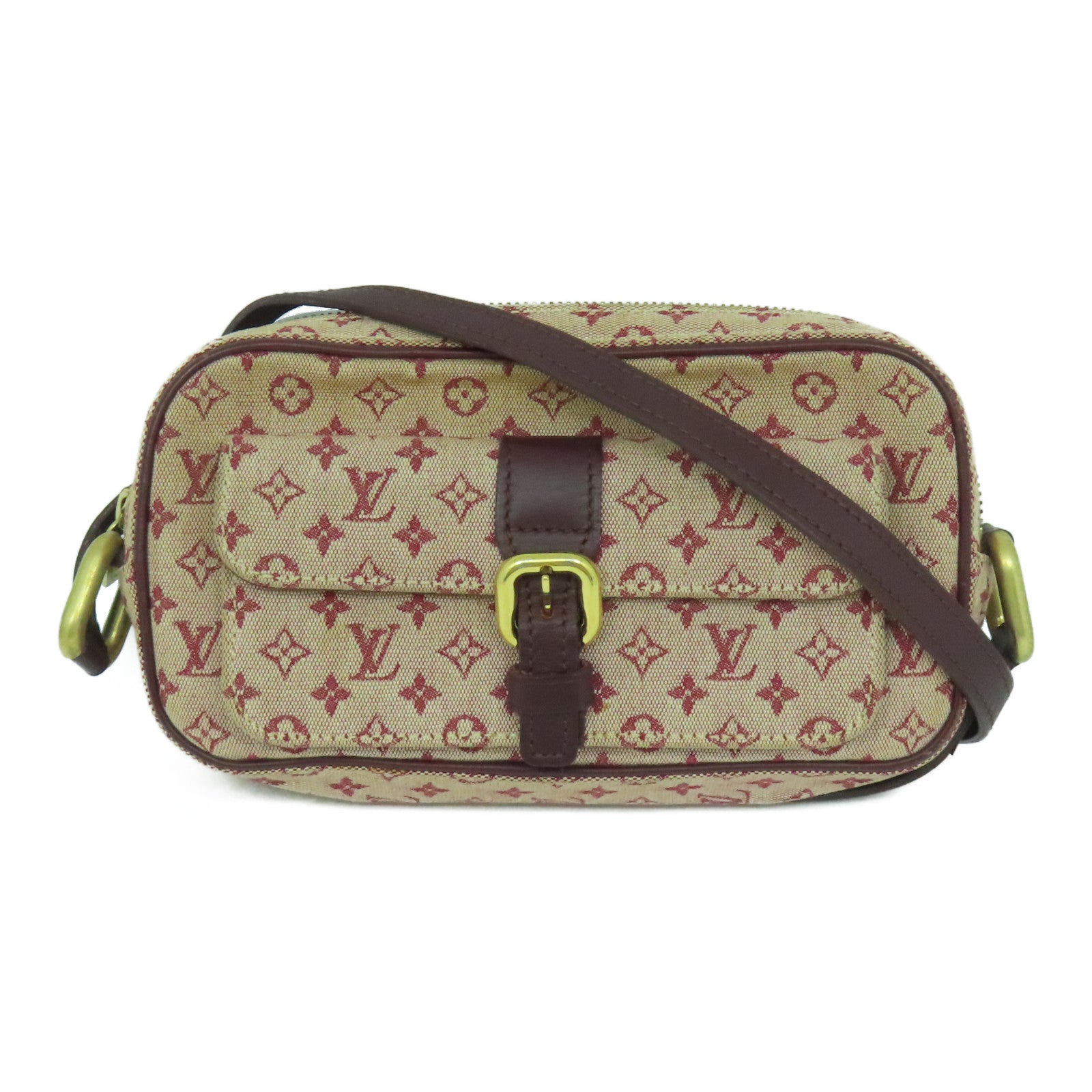 LOUIS VUITTON Monogram Mini Juliet金扣肩背袋粉紅色