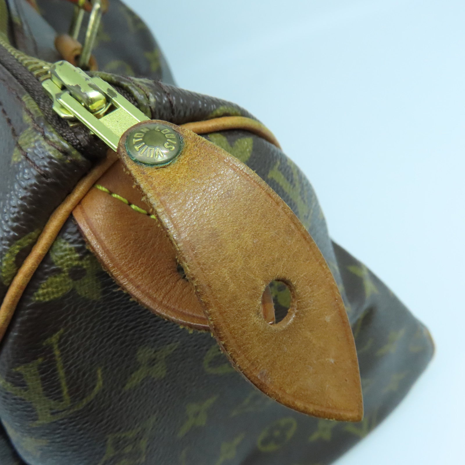 LOUIS VUITTON 【激減優惠】Monogram Speedy 30金扣手挽袋啡色