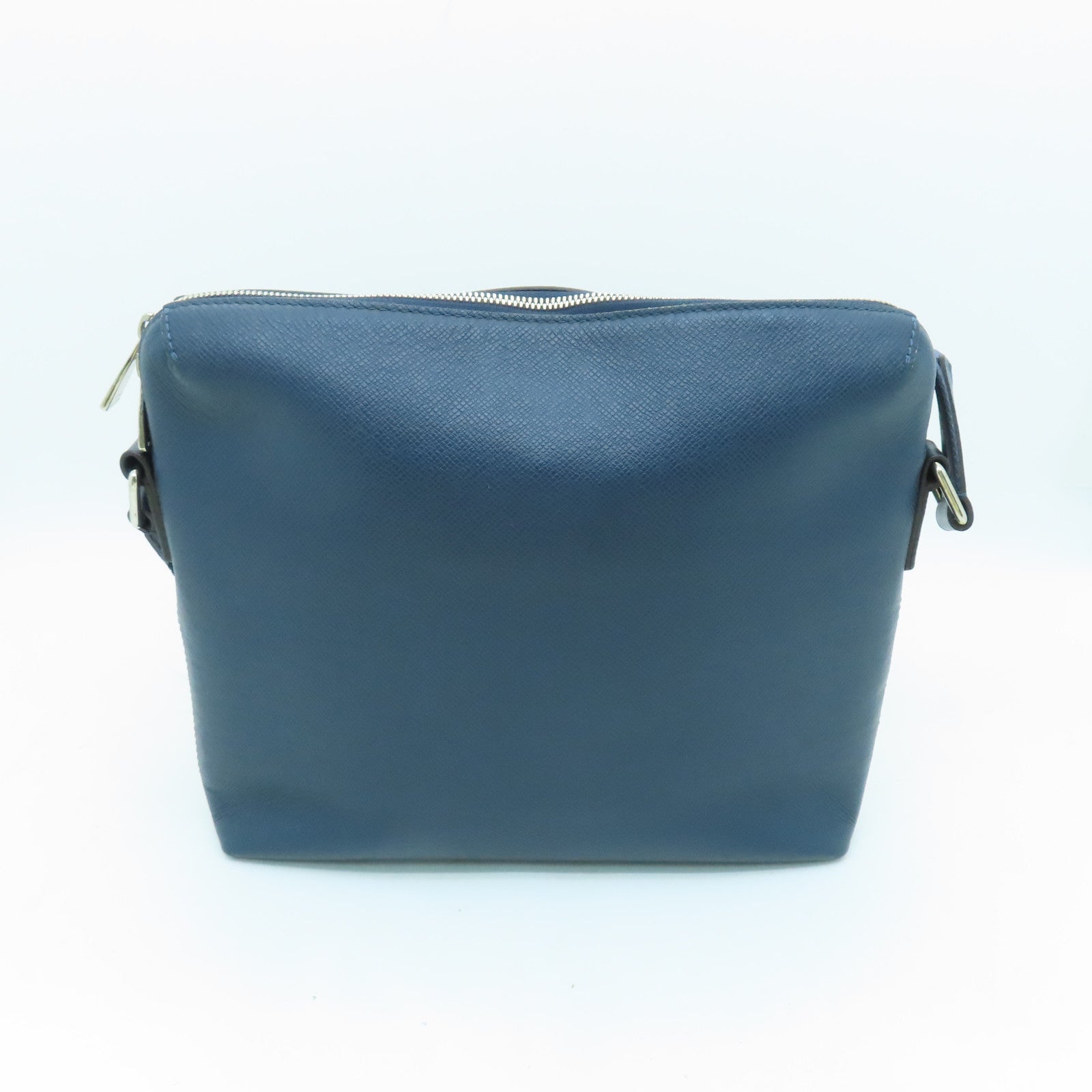 LOUIS VUITTON Taiga Grigori Messenger PM銀扣肩背袋深藍色