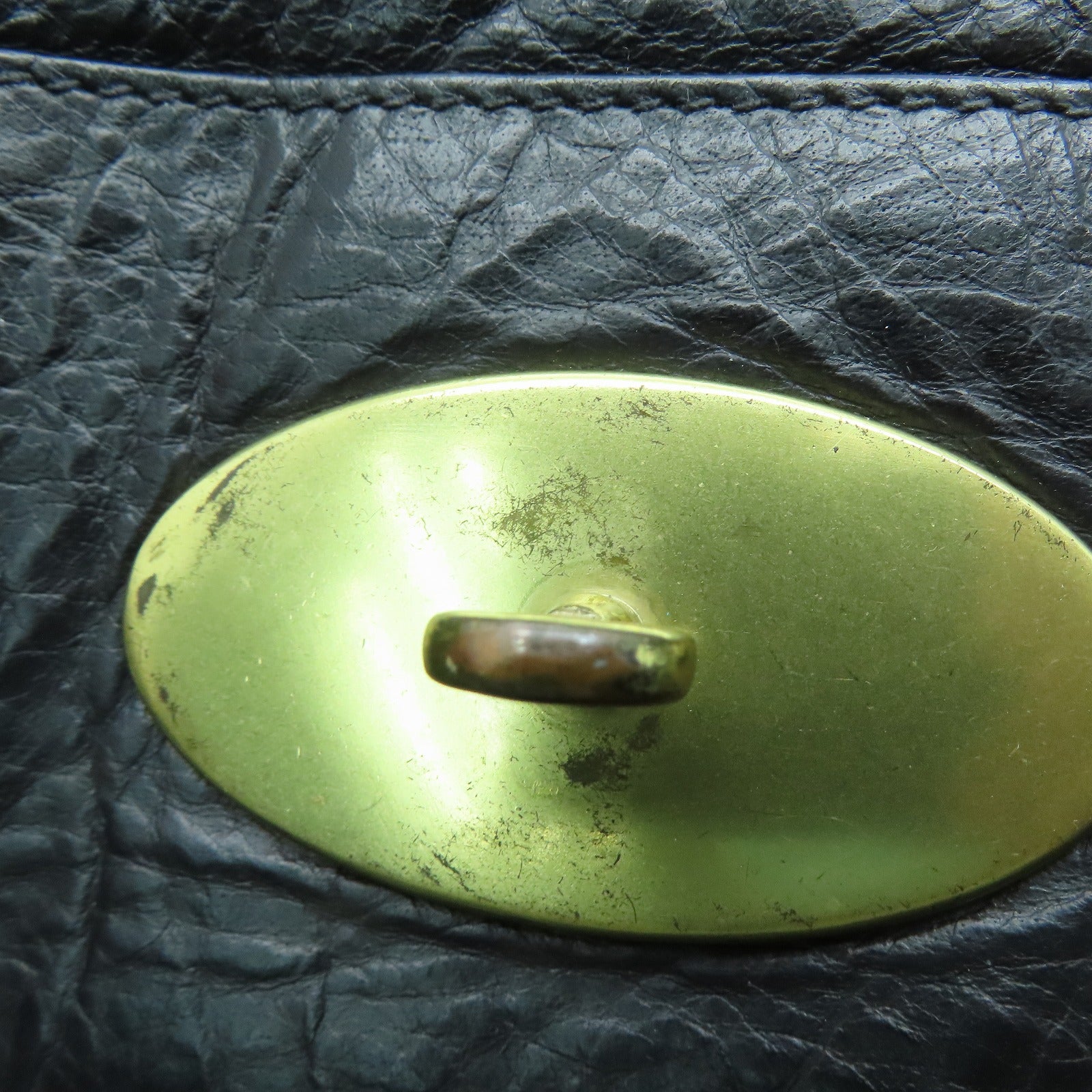 MULBERRY 牛皮皮革2 Way Shoulder Bag金扣手挽肩背两用袋黑色
