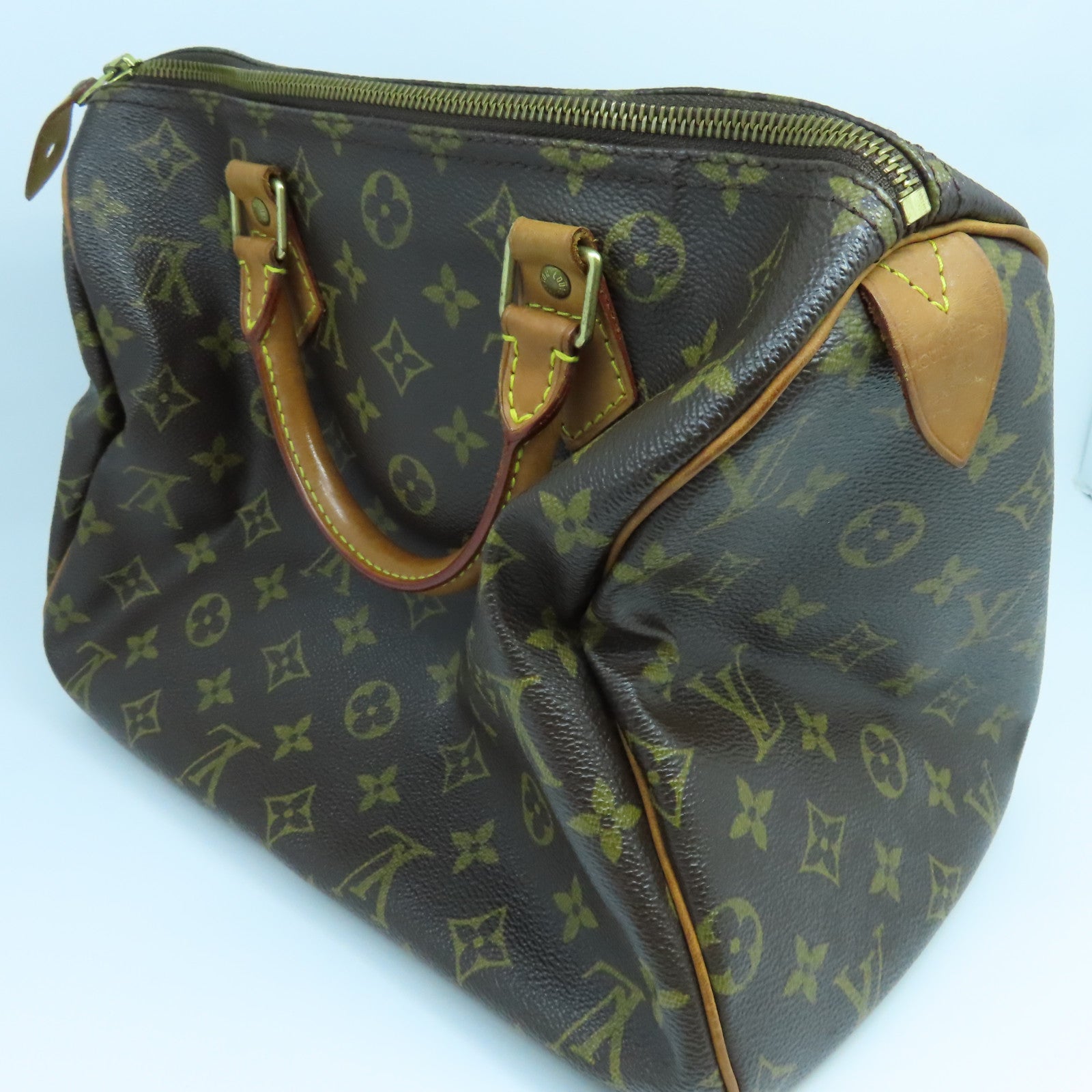 LOUIS VUITTON 【激減優惠】Monogram Speedy 30金扣手挽袋啡色