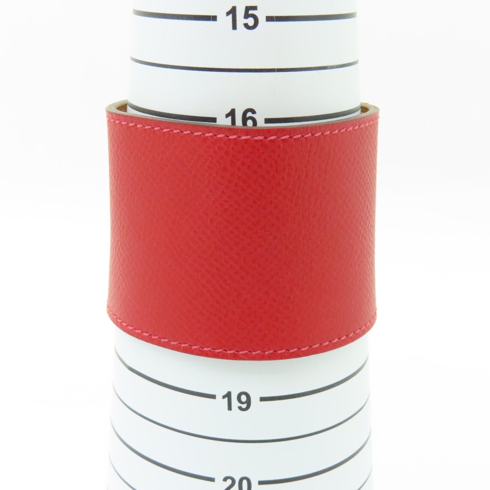 HERMES 【激減優惠】Epsom皮革Kelly Dog Extremes Bracelet金扣手鐲Rouge紅色